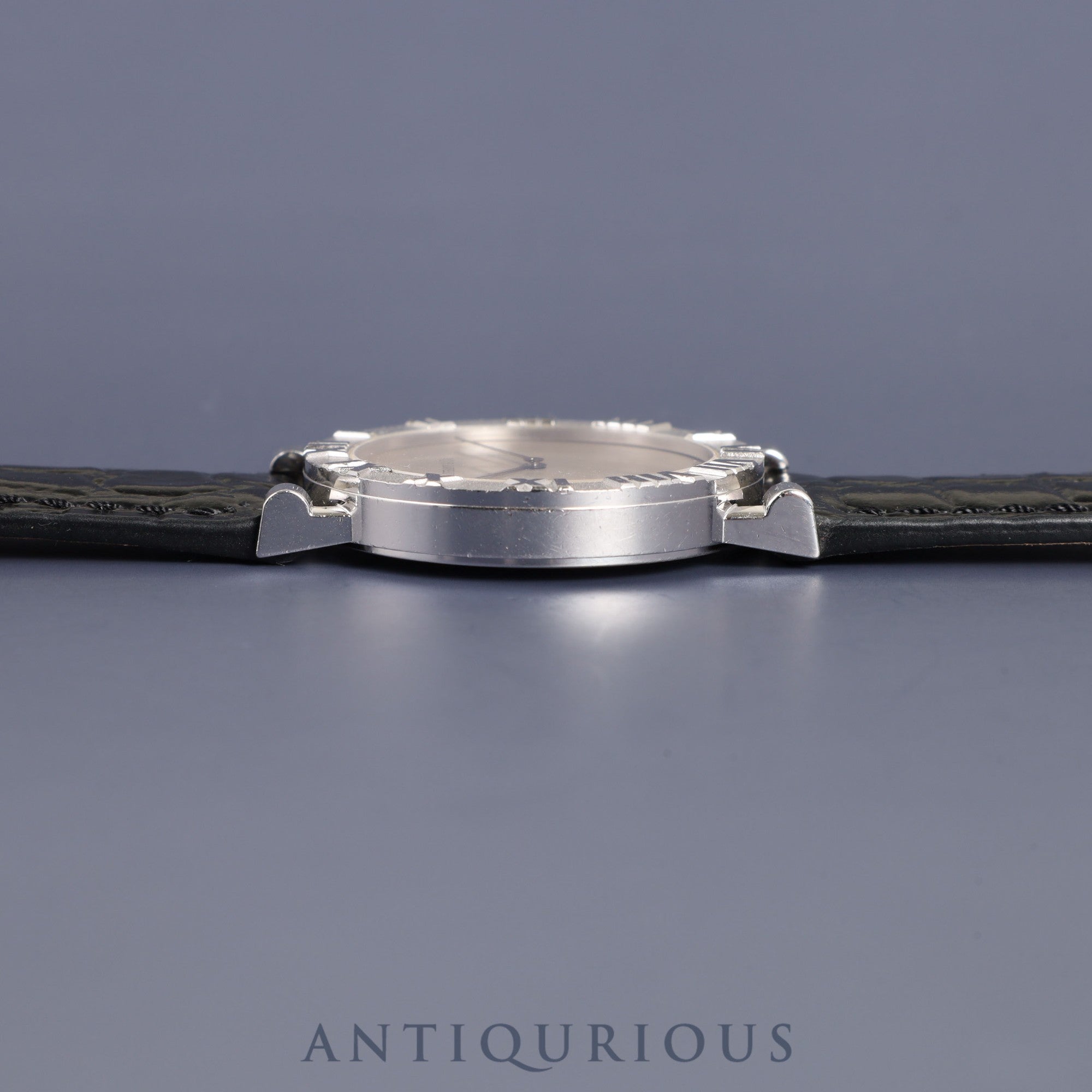 ティファニー アトラス SV CASE W152S クォーツ SV925 革 純正尾錠(SS) シルバー文字盤 オーバーホール済み