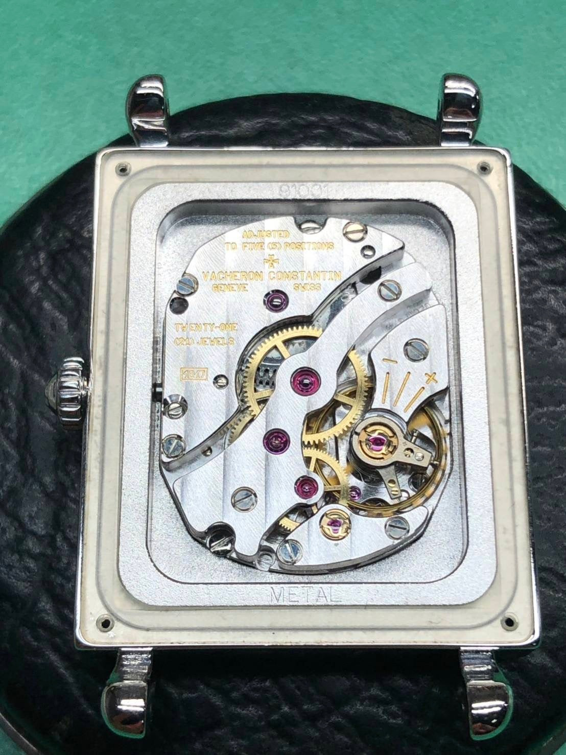 Vacheron Constantin Cabinotier 91001/00G-7 Manual winding Cal.1017 WG Leather Genuine buckle (750) Silver Roman dial Felt case Replacement genuine strap Complete service completed