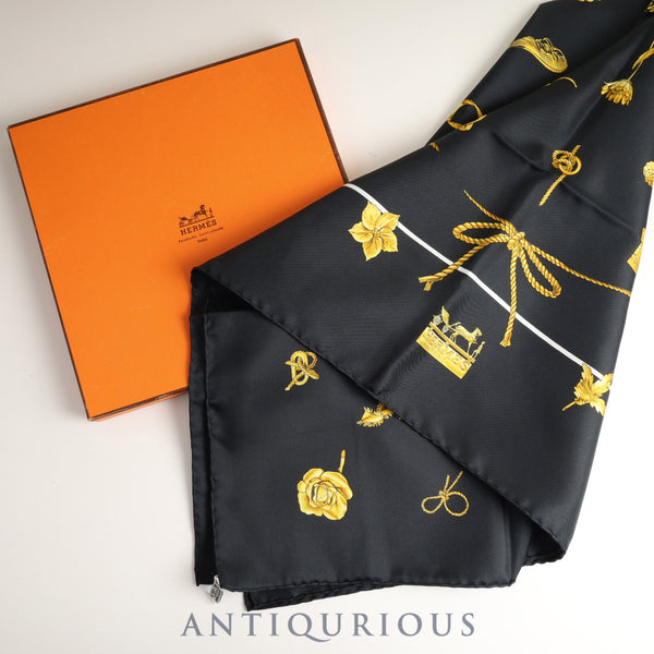 エルメス スカーフ カレ90 Clips クリップス 箱 SILK100%