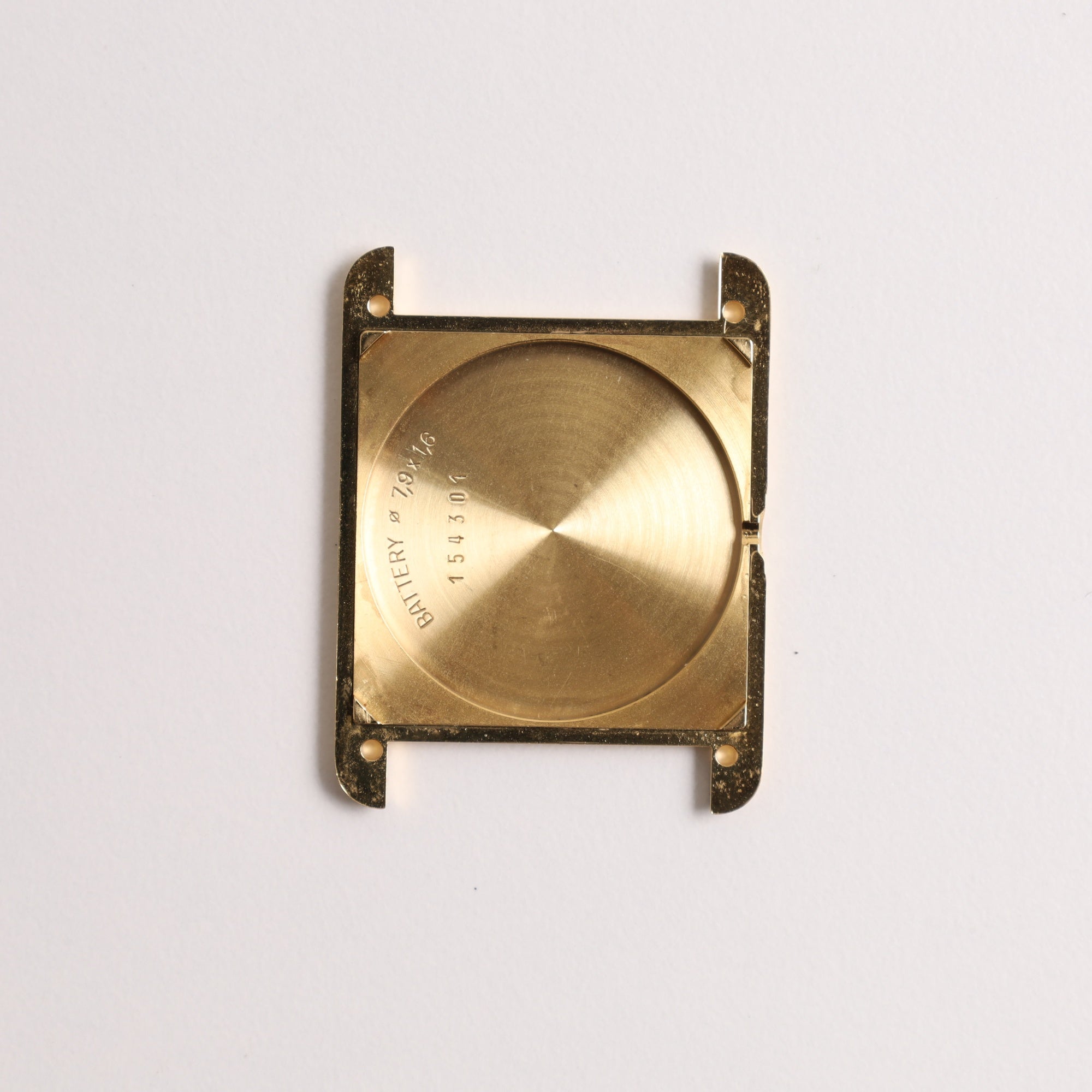 Cartier Must Tank LM QZ 590005 Cal.690 SV925 Leather Genuine Buckle (GP) Vertical Roman Dial Overhauled