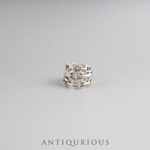 Hermes Ring Chaine d'Ancre Anchaîne GM SV925 #56 22 years