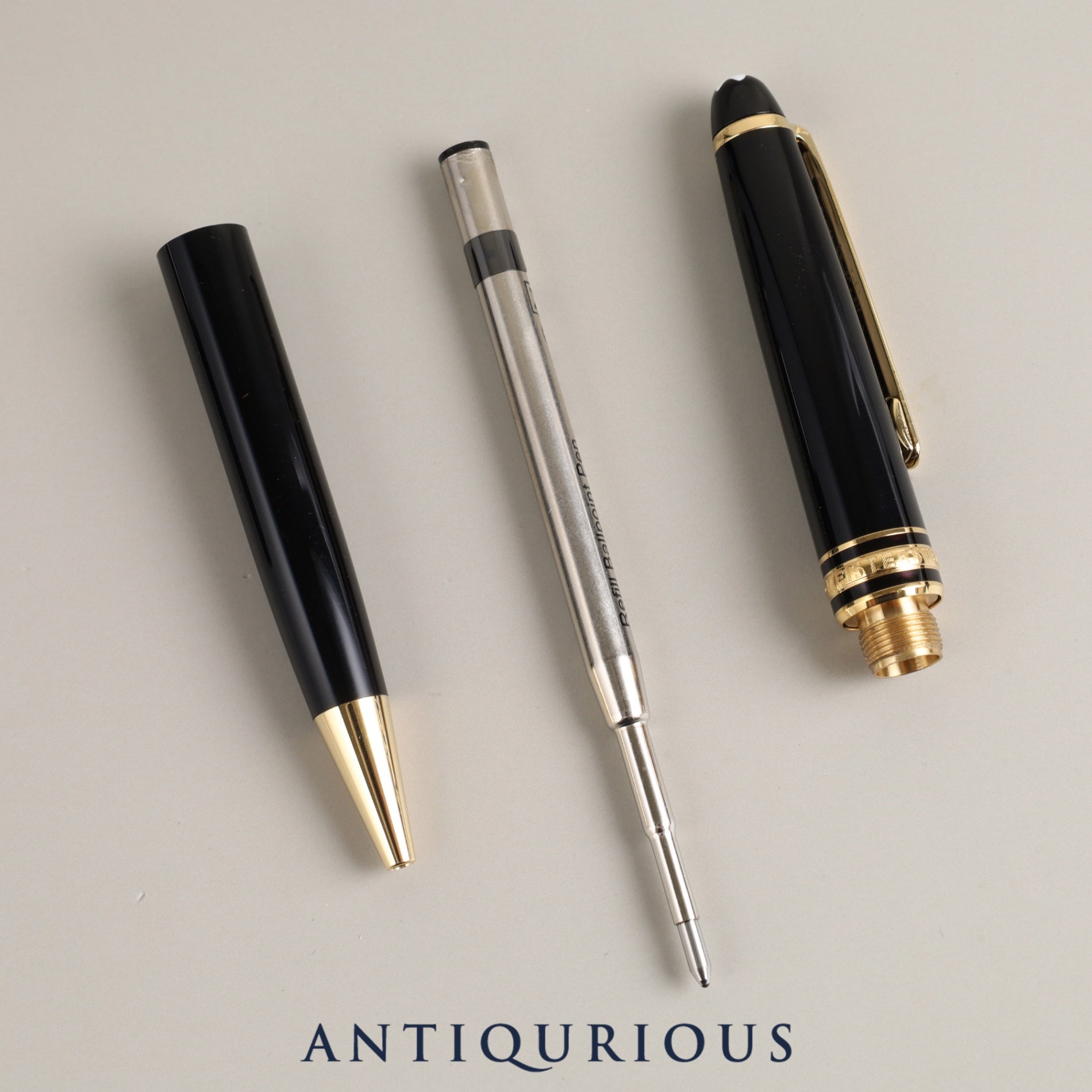 Montblanc Meisterstuck Ballpoint Pen GP/Resin Twist Case New Refill