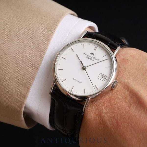 IWC Portofino Automatic Cal.37521 SS Leather Genuine Buckle (SS) White Dial Overhauled IWC