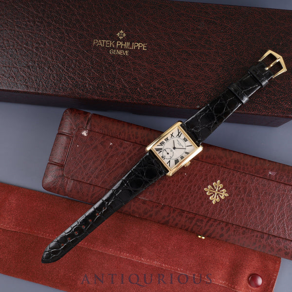 Patek Philippe Gondolo 5014J Manual winding Cal.215 750 Leather Genuine buckle (750) White Arabic dial 27 x 35mm Box Case Overhauled