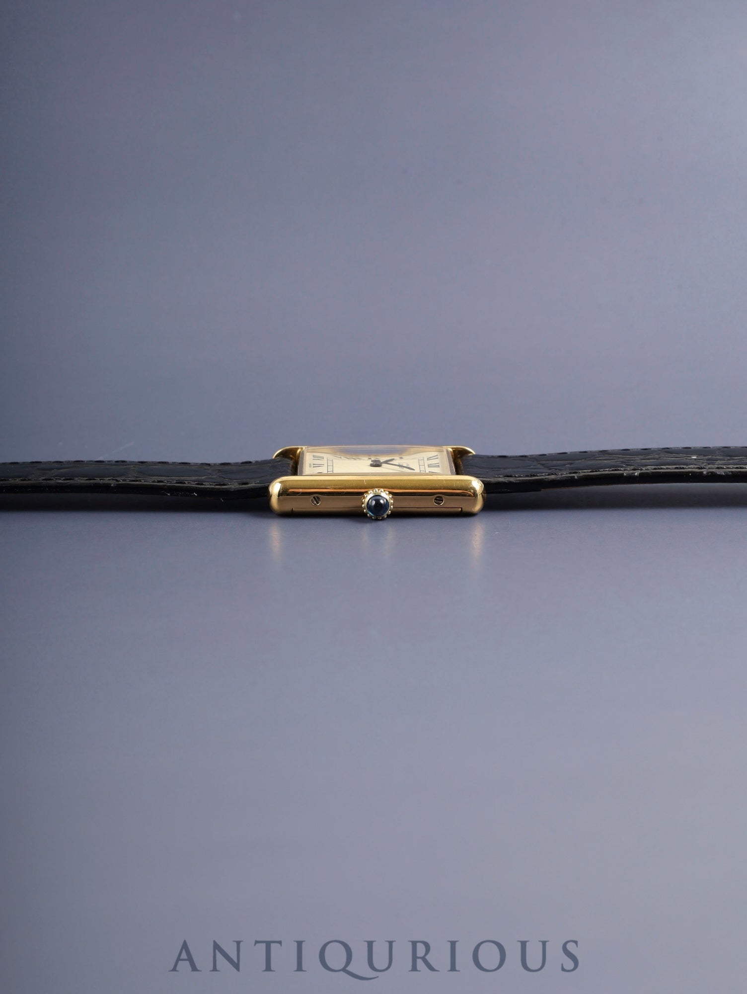 カルティエ マストタンク LM 6 手巻き Cal.78-1 SV925 革 純正ピンバックル(GP)アイボリーローマン文字盤(SWISS表記) 冊子 保証書(無記載)オーバーホール済み 新品仕上げ済み