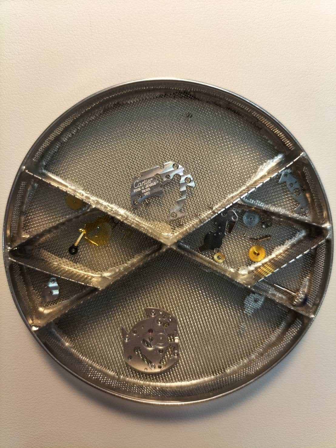 カルティエ マストタンク MM 2416 クォーツ Cal.057 SV925 革 純正Dバックル(SS) テレフォンCC文字盤 オーバーホール済み