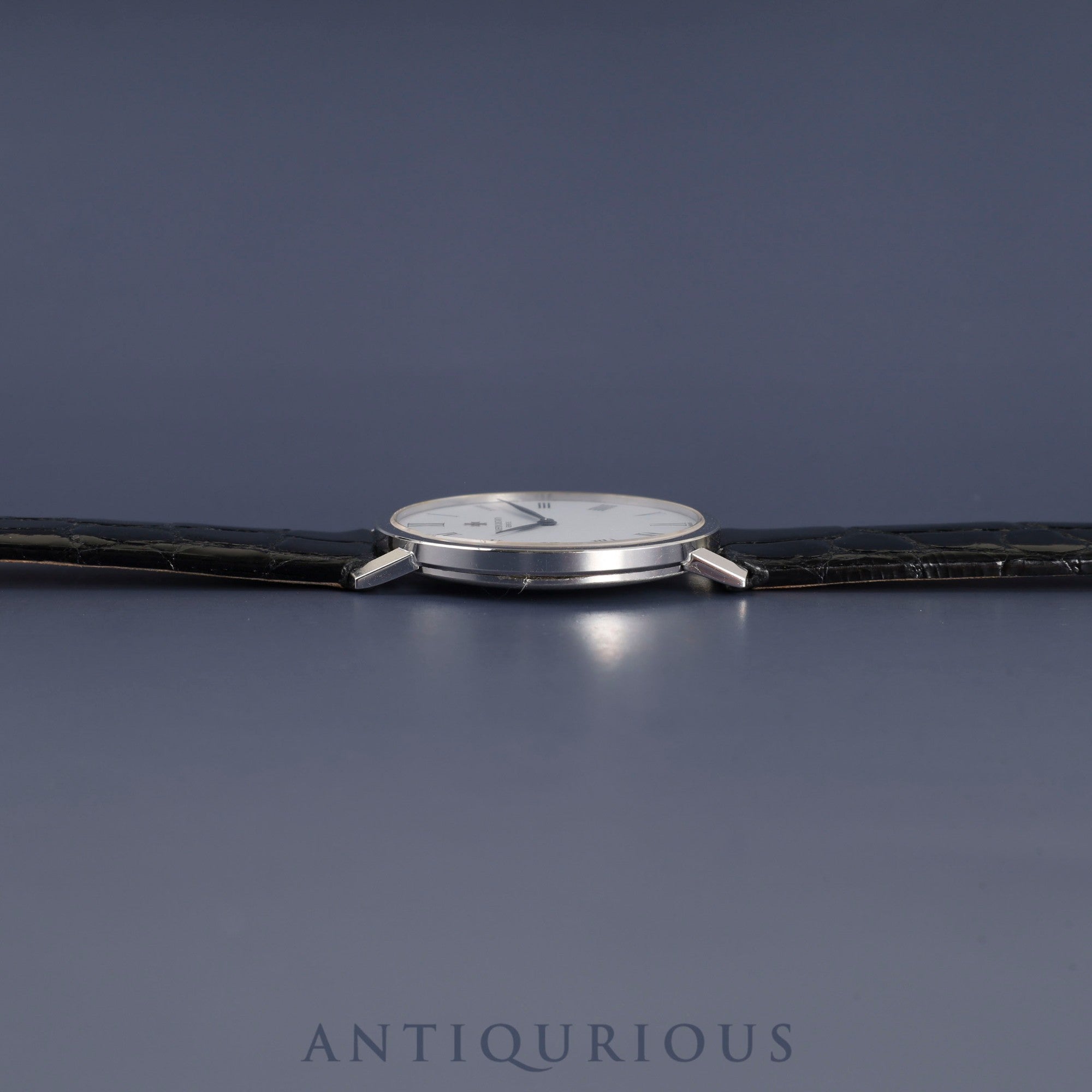 ヴァシュロン・コンスタンタン ラウンド 7243P 手巻き Cal.1003/1 750 革 純正尾錠(750)ホワイト文字盤 オーバーホール済み