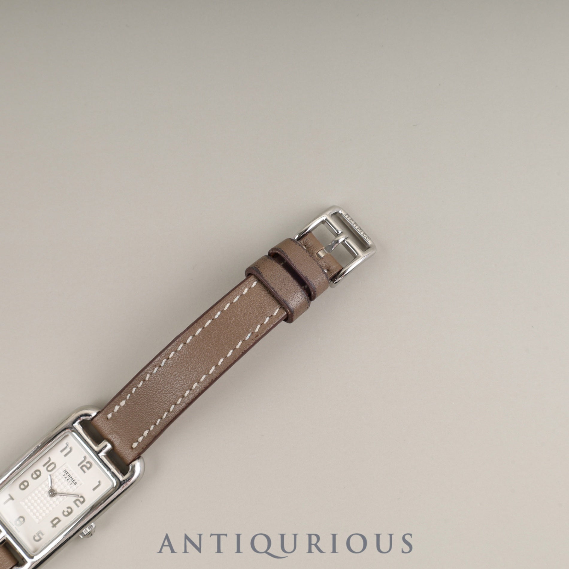 エルメス ナンタケットNA2.210 クォーツ Cal.280.002 SS 純正革ベルト(□R刻印:2014年) 純正尾錠(SS)シルバー文字盤 オーバーホール済み