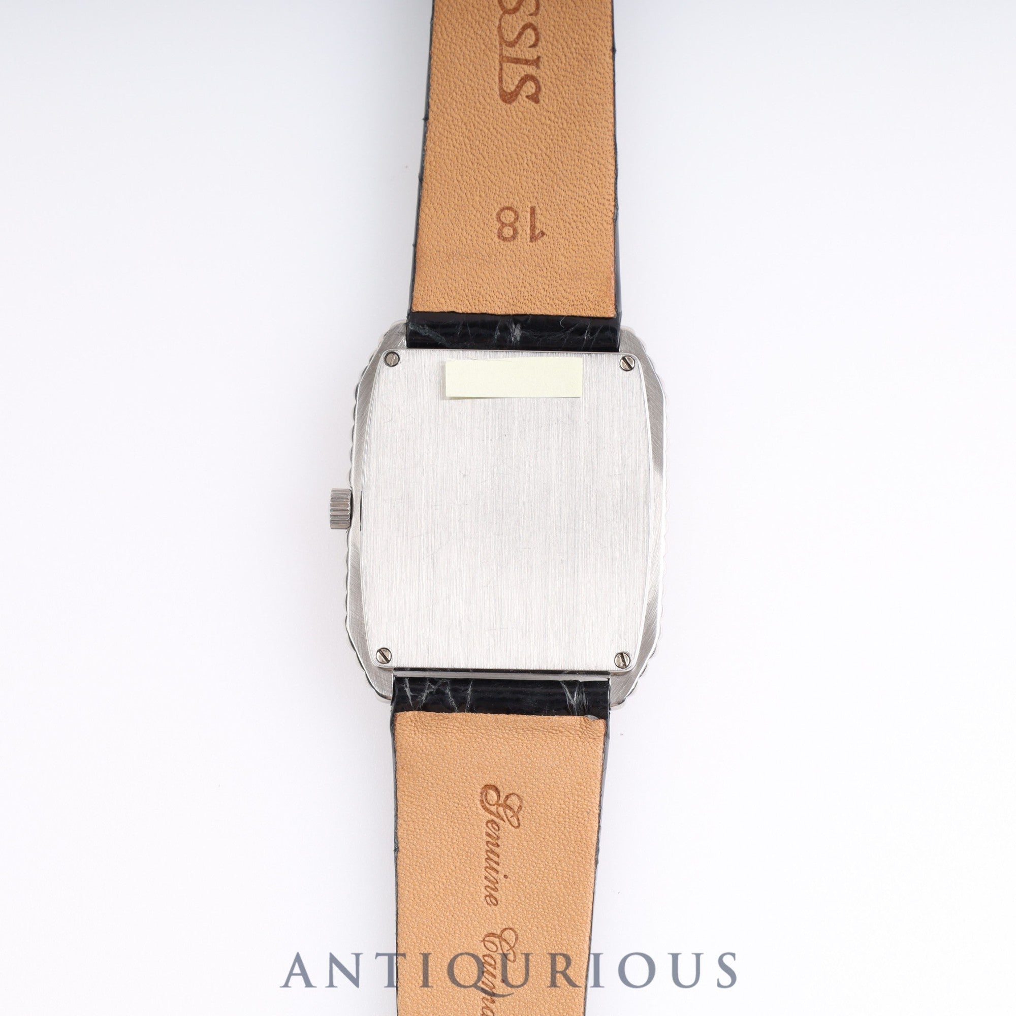 Audemars Piguet Rectangular 4249 Manual Winding Cal.2080 SS Leather Blue Dial