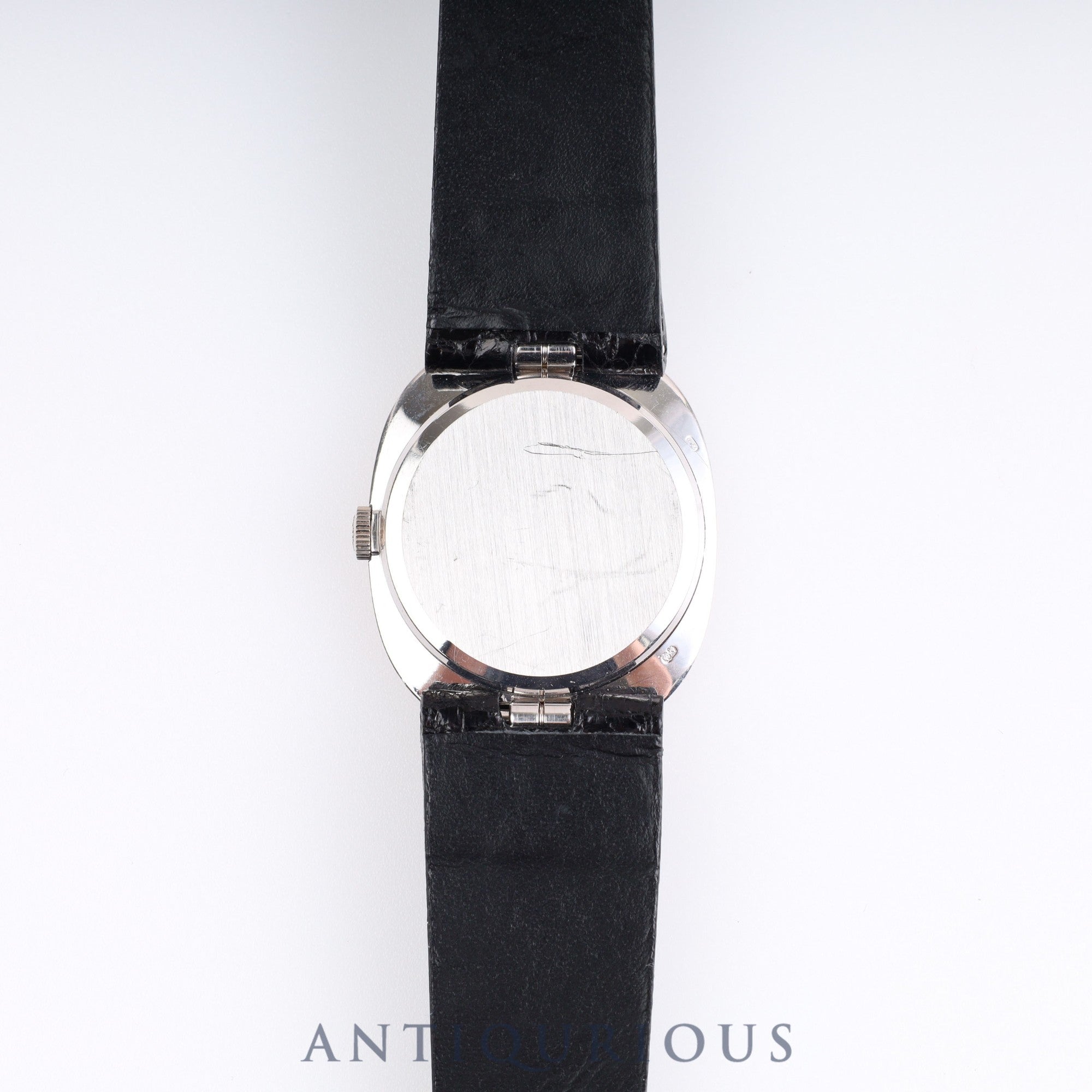 Patek Philippe Golden Ellipse 3948 Manual Winding Cal.215 WG Leather White Dial 1980s