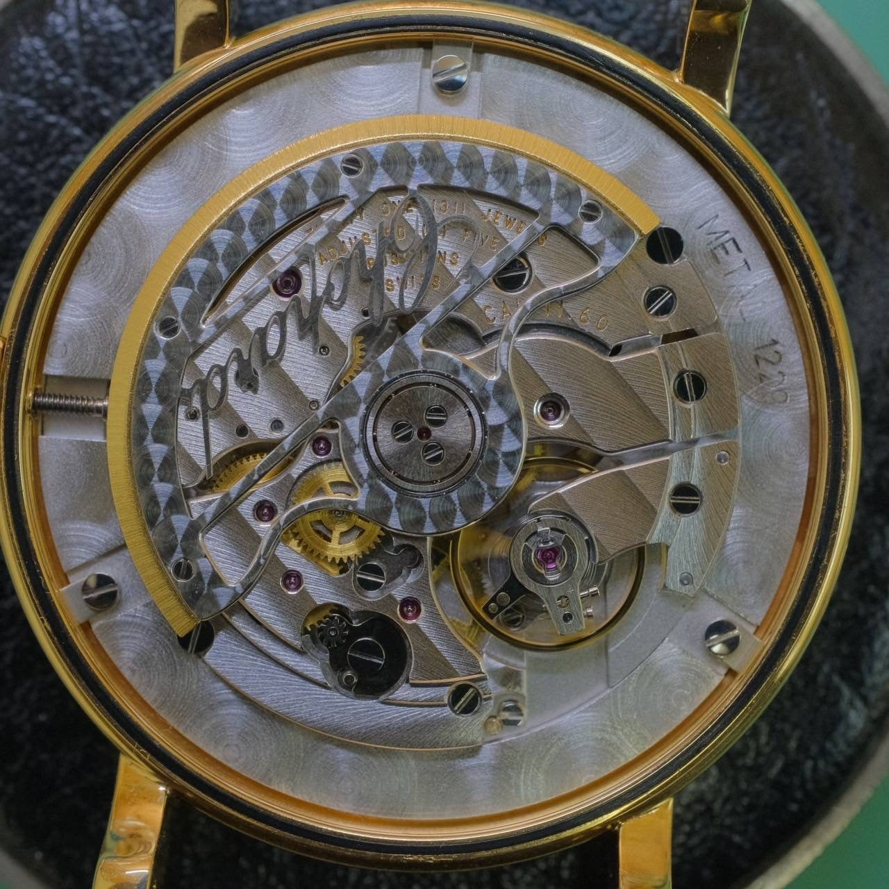 Chopard Classic 16/1229 135th Anniversary Model Automatic Cal.11.60 YG Leather Genuine Buckle (750) White Dial