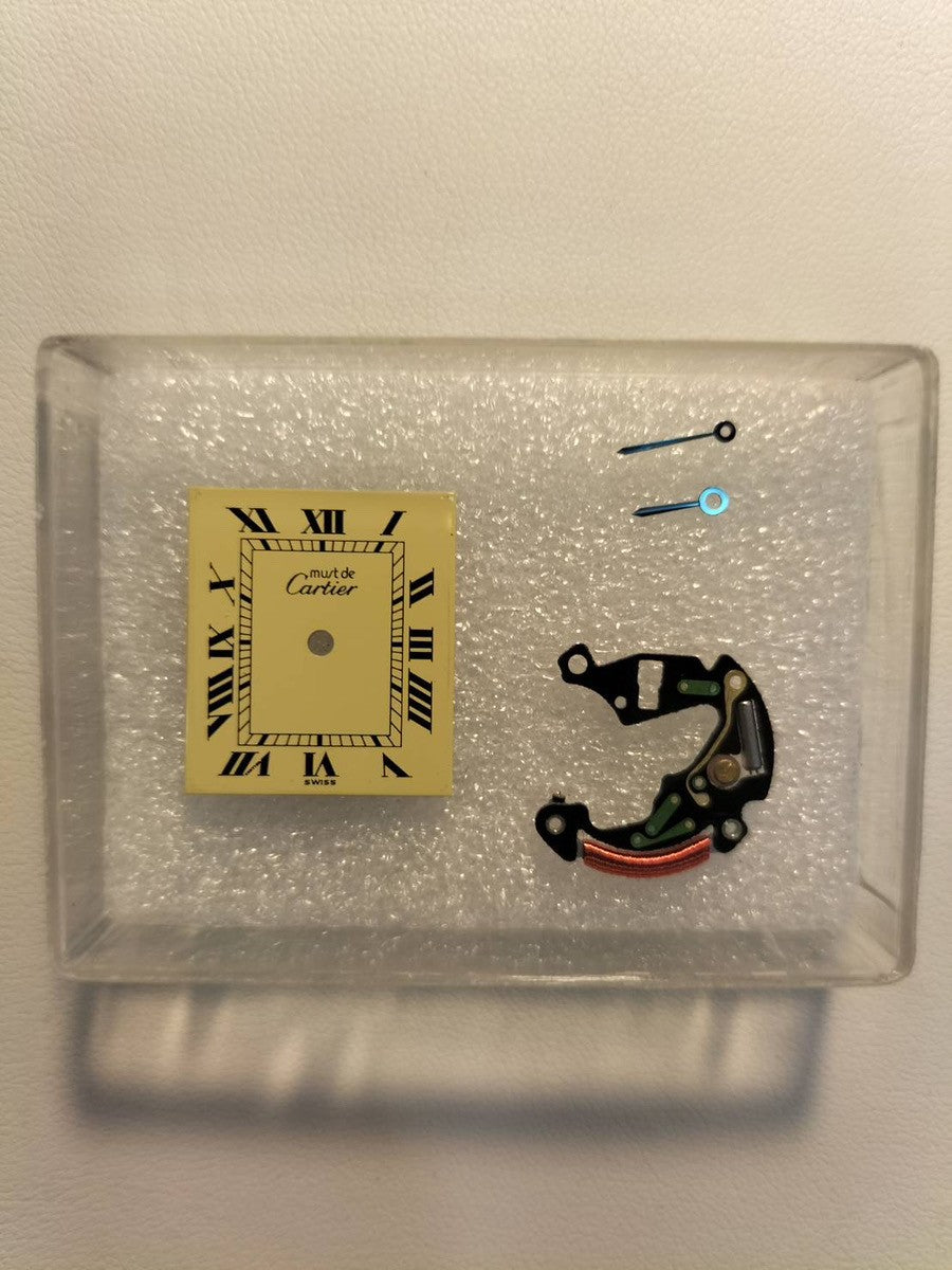 カルティエ マストタンク LM 590005 クォーツ Cal.90 SV925 純正革ベルト 純正尾錠(GP) アイボリーローマン文字盤 箱 冊子 保証書 タグ オーバーホール済み