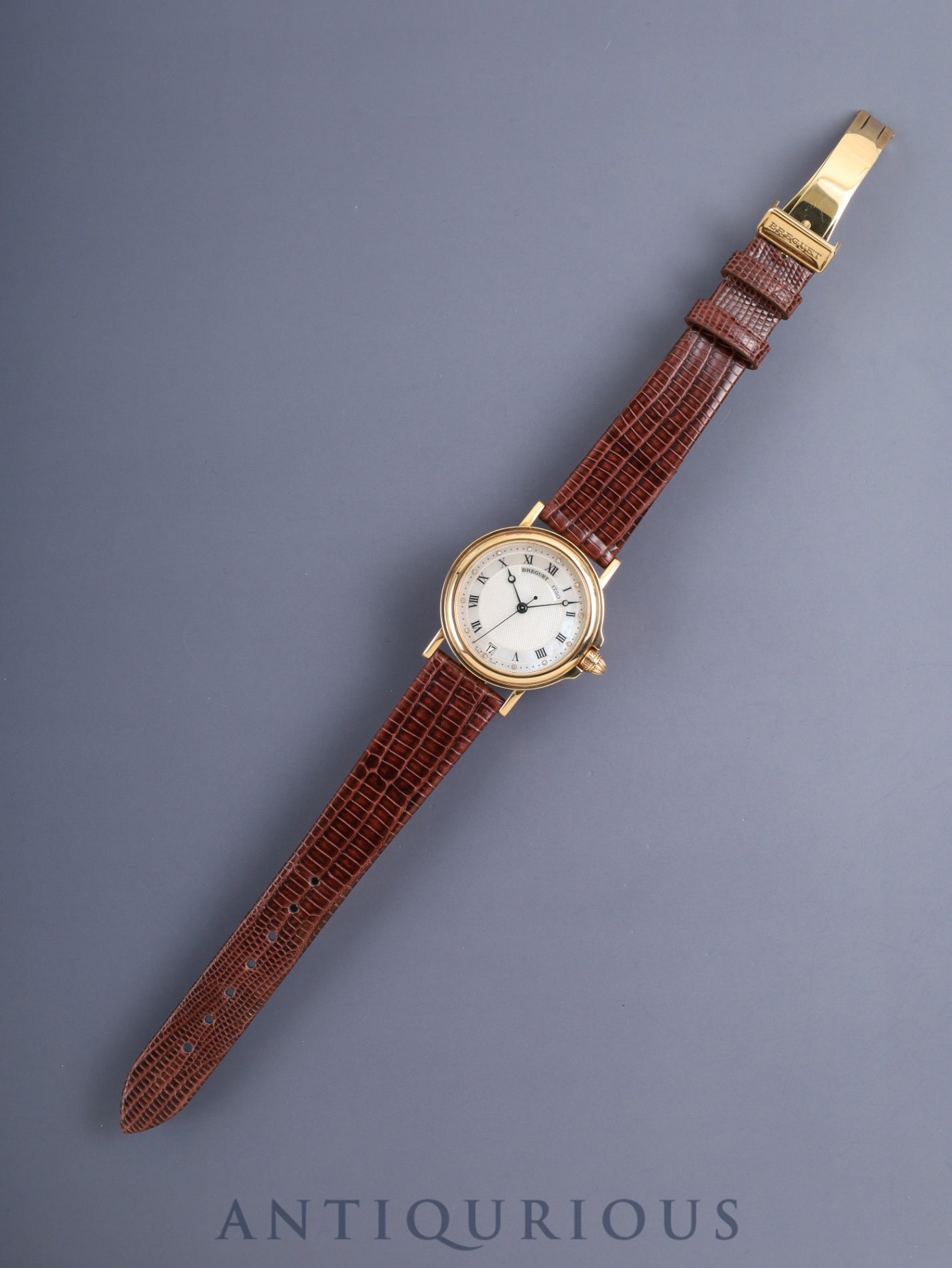 ブレゲ マリーン 4400BA / 52 /174 自動巻き Cal.889/1 750YG 革 純正バックル(750YG)マザーオブパール文字盤 箱 タグ オーバーホール済み