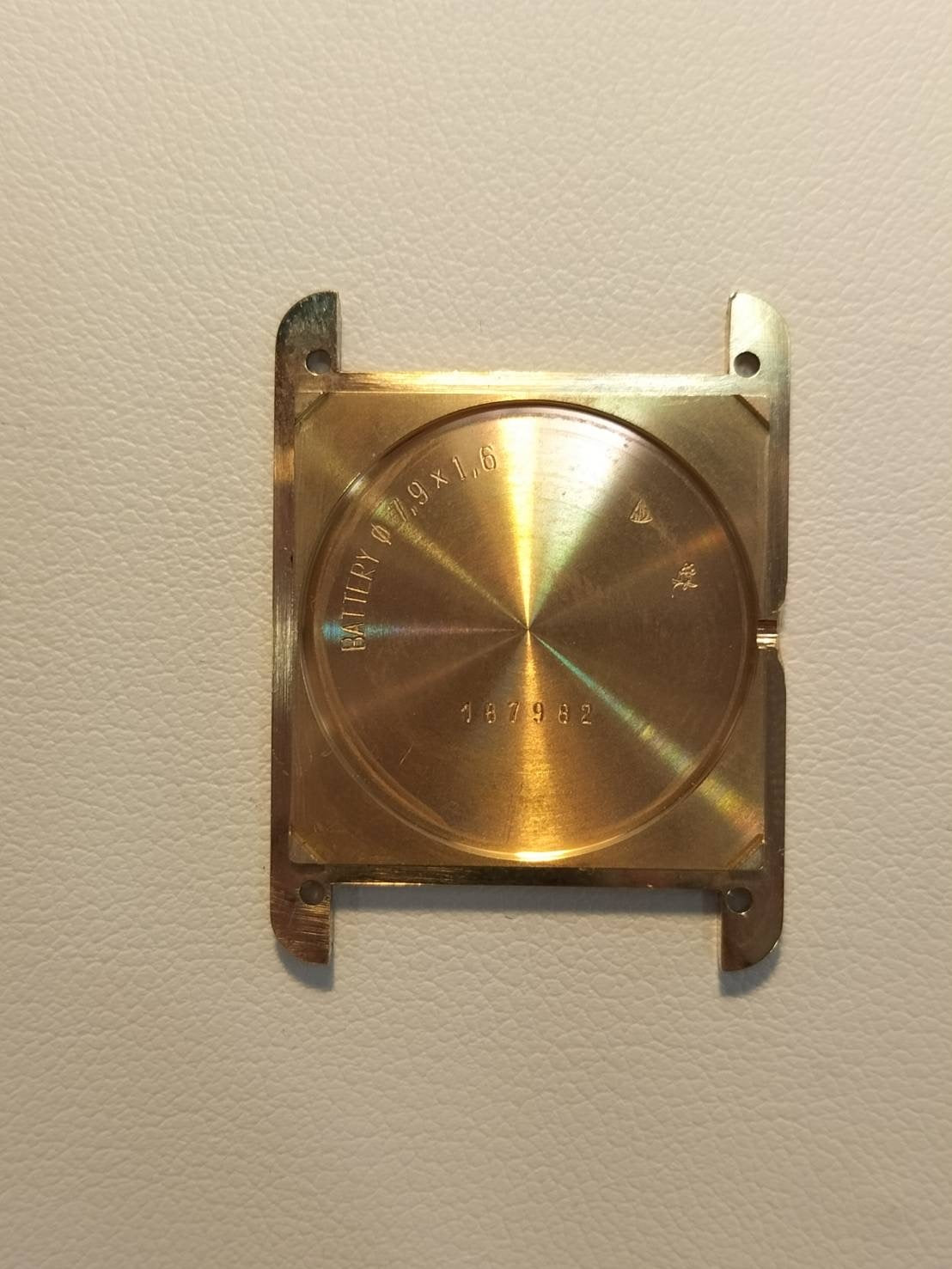 Cartier Must Tank LM 1615 Quartz Cal.90 SV925 Leather Genuine D Buckle (GP) Ivory Roman Dial Overhauled