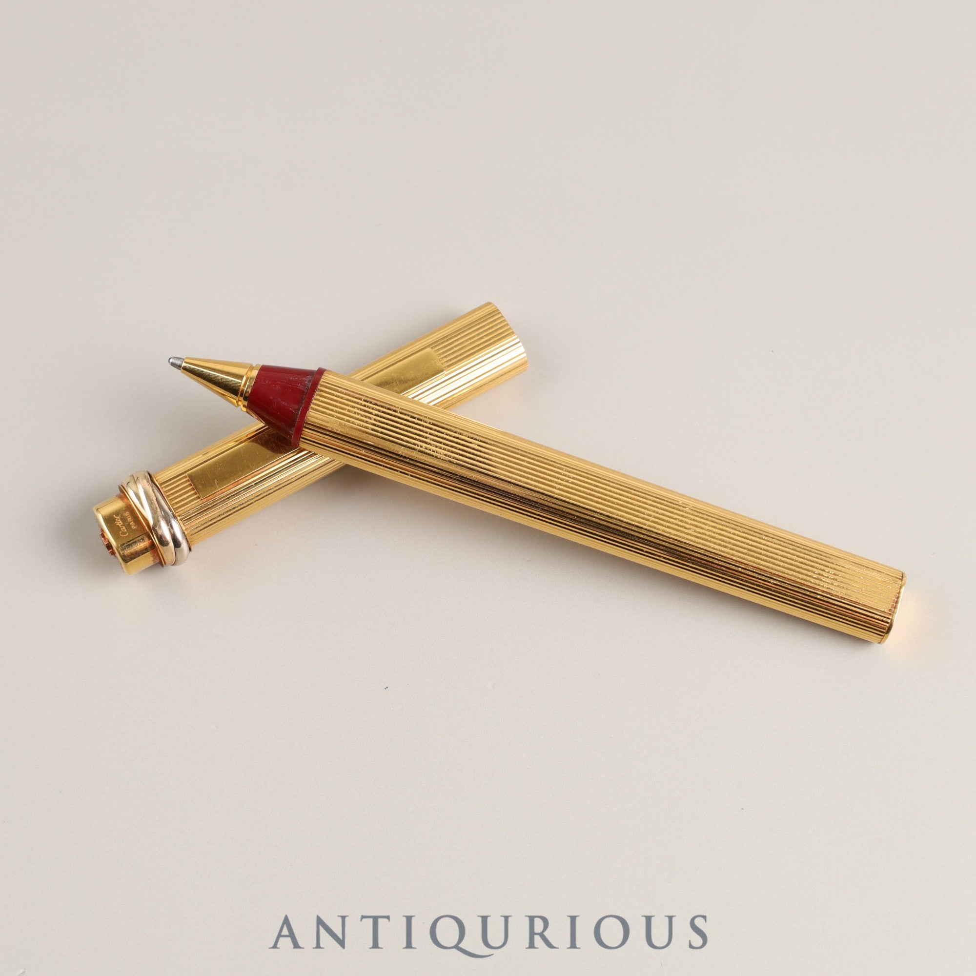 Cartier Trinity Ballpoint Pen GP Cap Type Replaced with an unused refill at Cartier