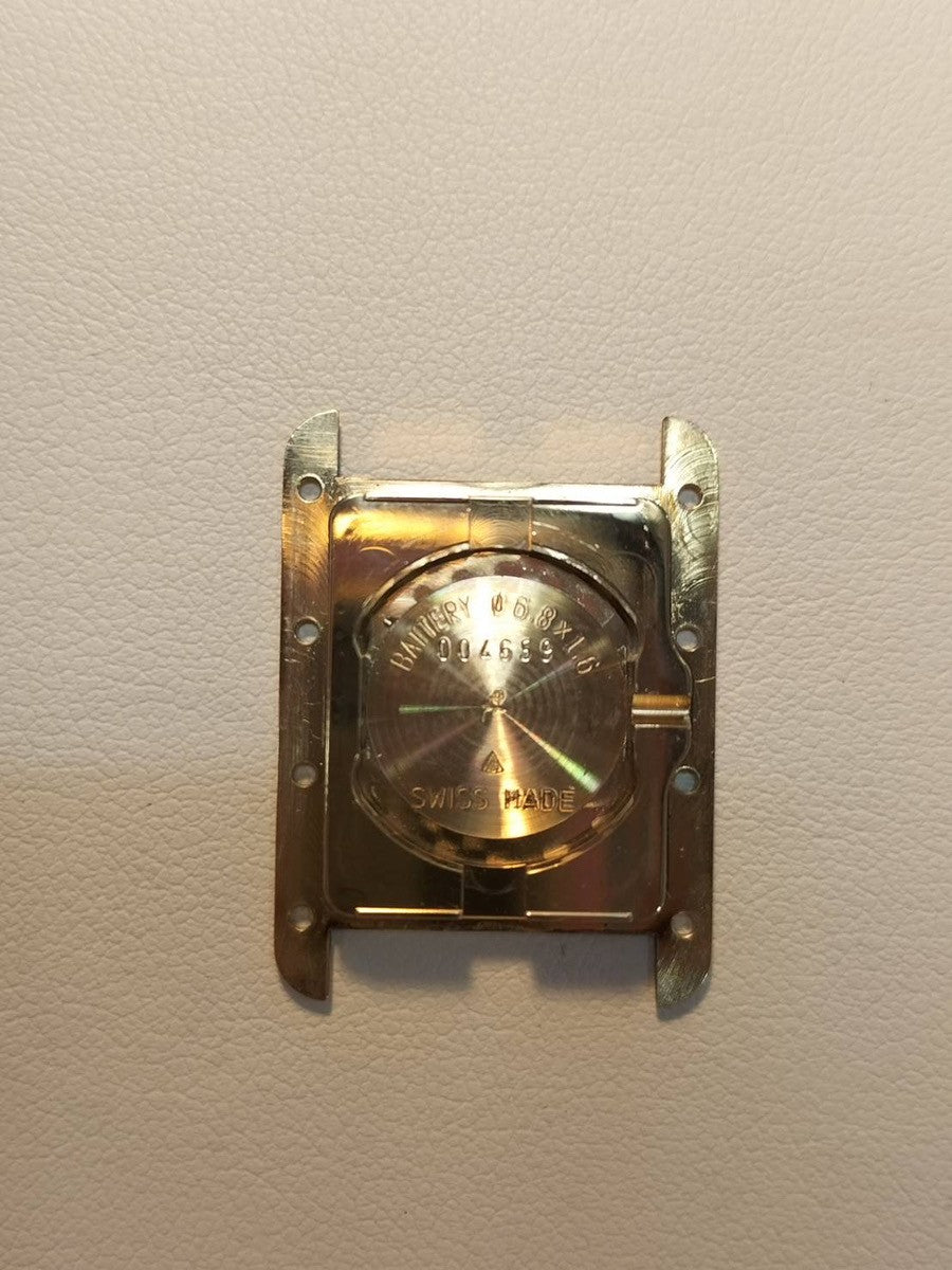 カルティエ マストタンク MM 2415 クォーツ Cal.057 SV925 革 純正Dバックル テレフォンダイヤル文字盤 1990年頃~2004年頃 箱 オーバーホール済み