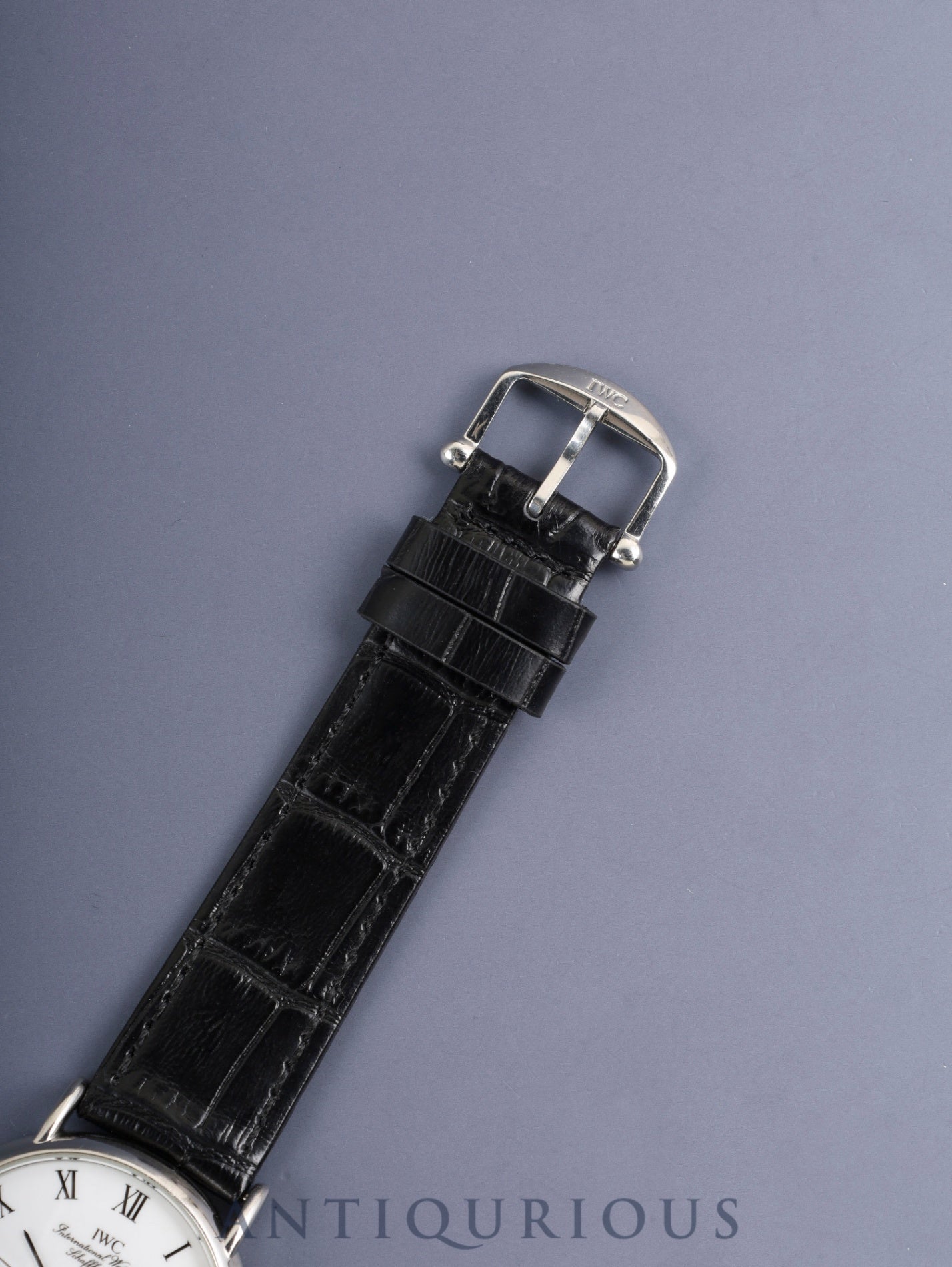 IWC ポートフィノ IW351334 自動巻き Cal.- SS 革 純正ピンバックル(SS)ホワイトローマン文字盤(SWISS表記)オーバーホール済み
