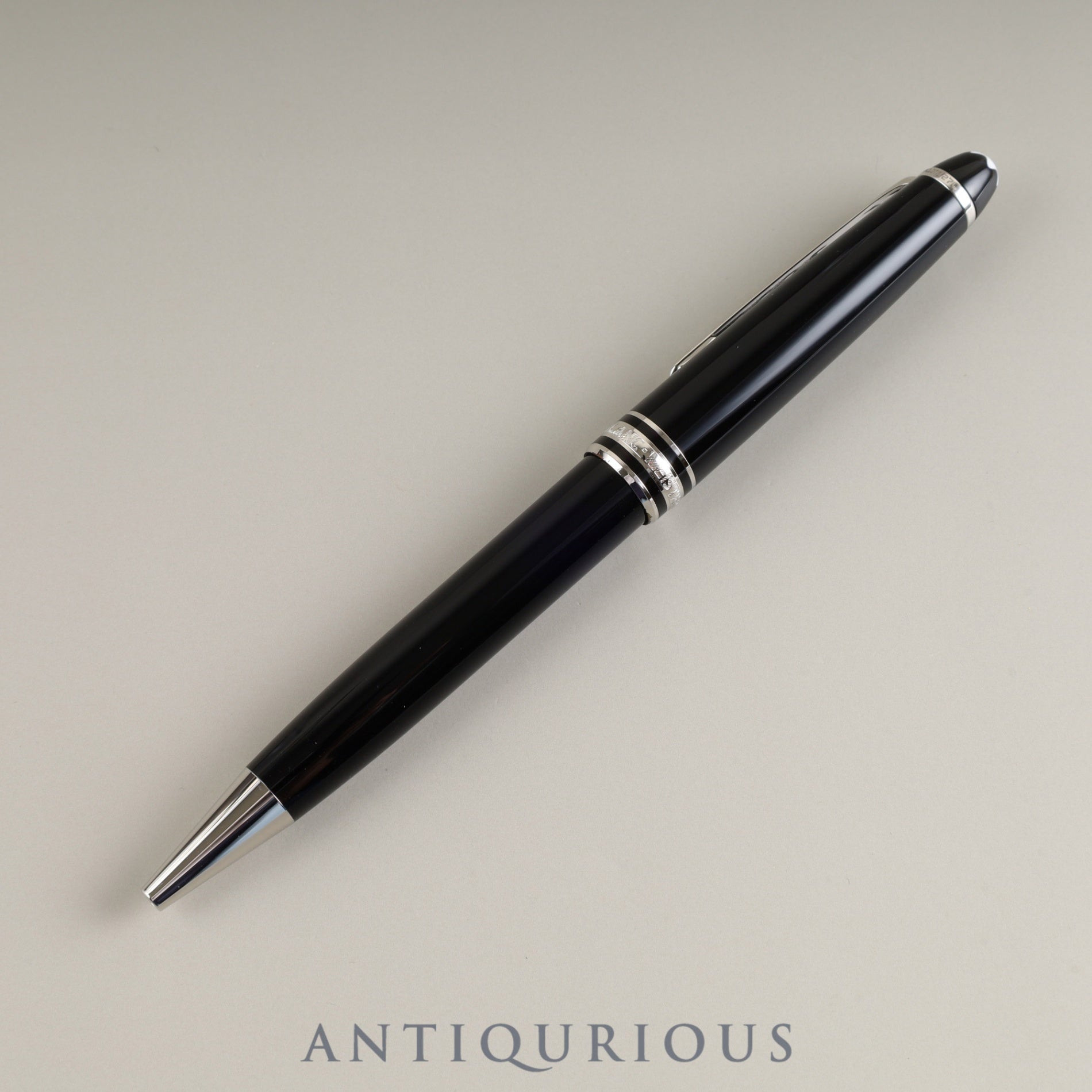 Montblanc Meisterstück Picks Twist Ballpoint Pen Metal x Resin Black x Silver Box Warranty Card (2007) New Refill Included