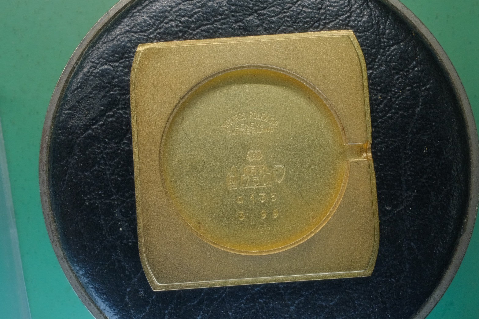 ロレックス チェリーニ 4135 手巻き Cal.1601 750YG 革 純正尾錠(GP) ゴールド文字盤 43番(1975年)オーバーホール済み