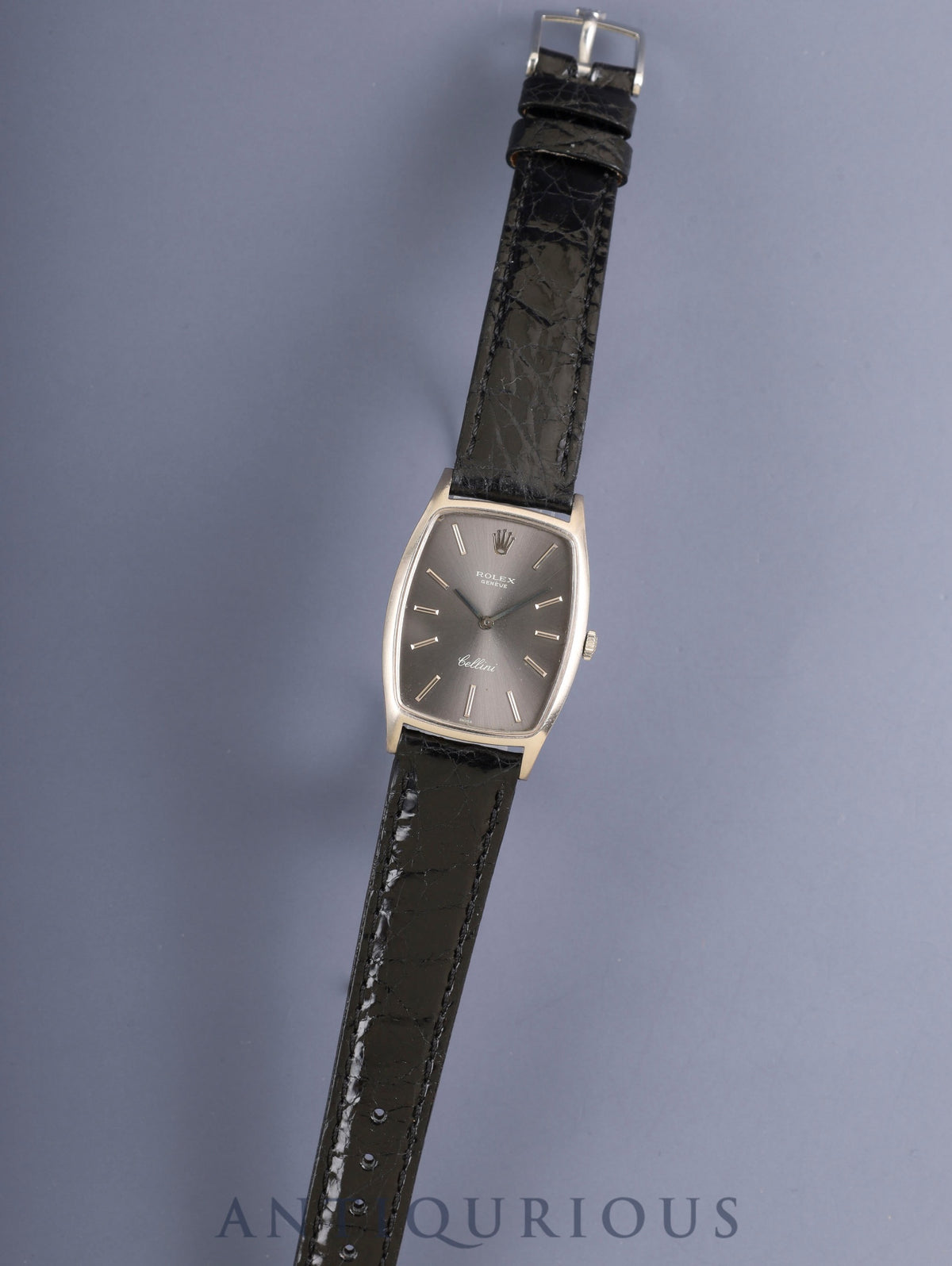 Rolex Cellini 3807 Manual Winding Cal.1600 18K 750WG Leather Original Pin Buckle (SS) Gray Gradient Dial No. 31 (1970) Overhauled