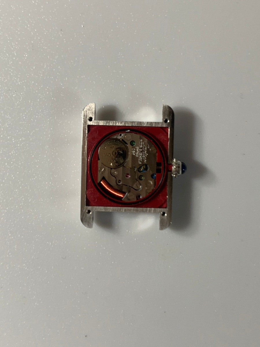 カルティエ マストタンク SM 6057002 クォーツ Cal.057 SV925 革 純正尾錠(SS)ホワイトローマン文字盤 (SWISS表記)オーバーホール済み