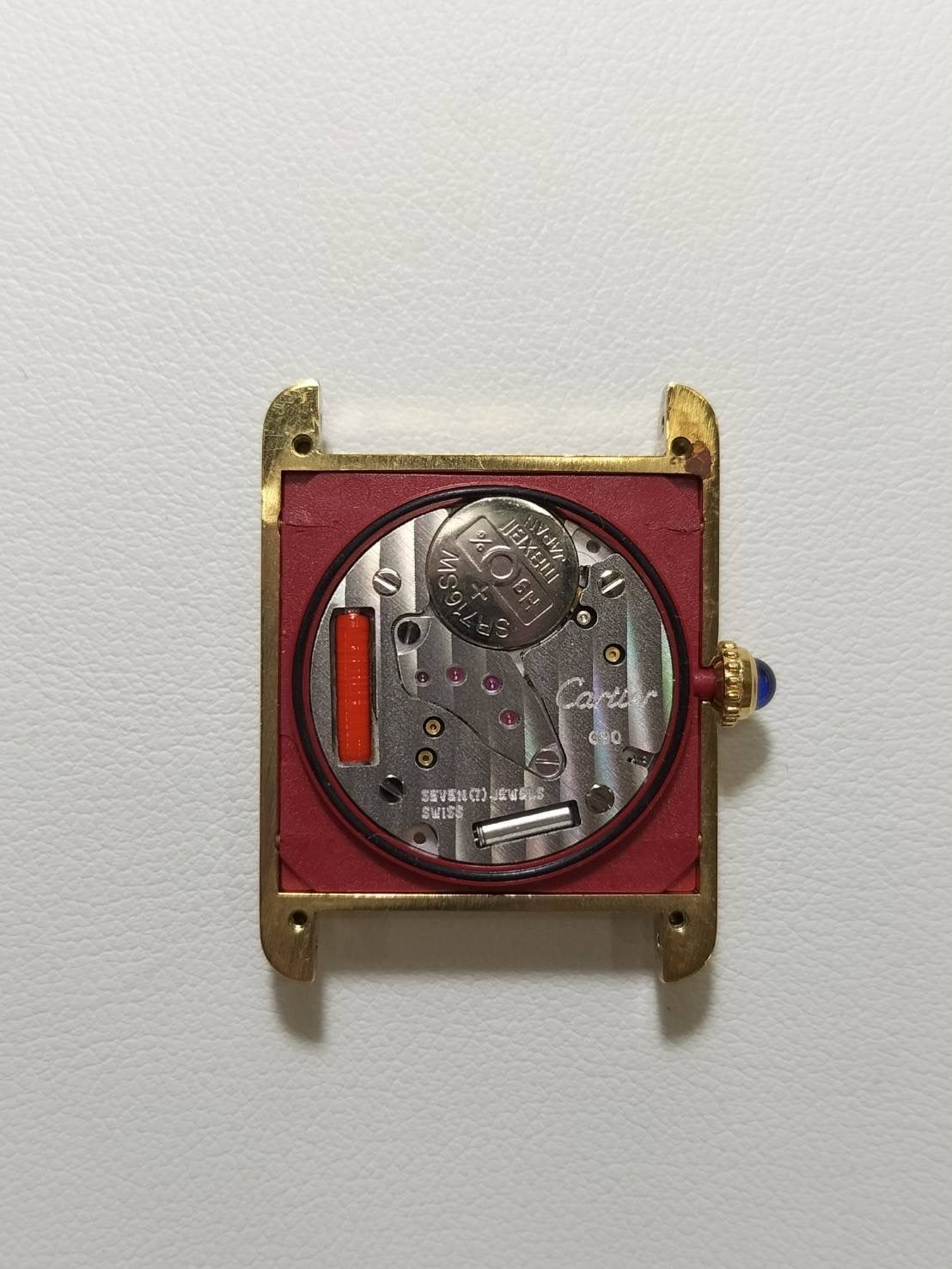 カルティエ マストタンク LM W1006254/5057001 クォーツ Cal.690 SV925 革 純正ピンバックル(GP)サイドトリニティ文字盤(SWISS表記)箱 オーバーホール済み