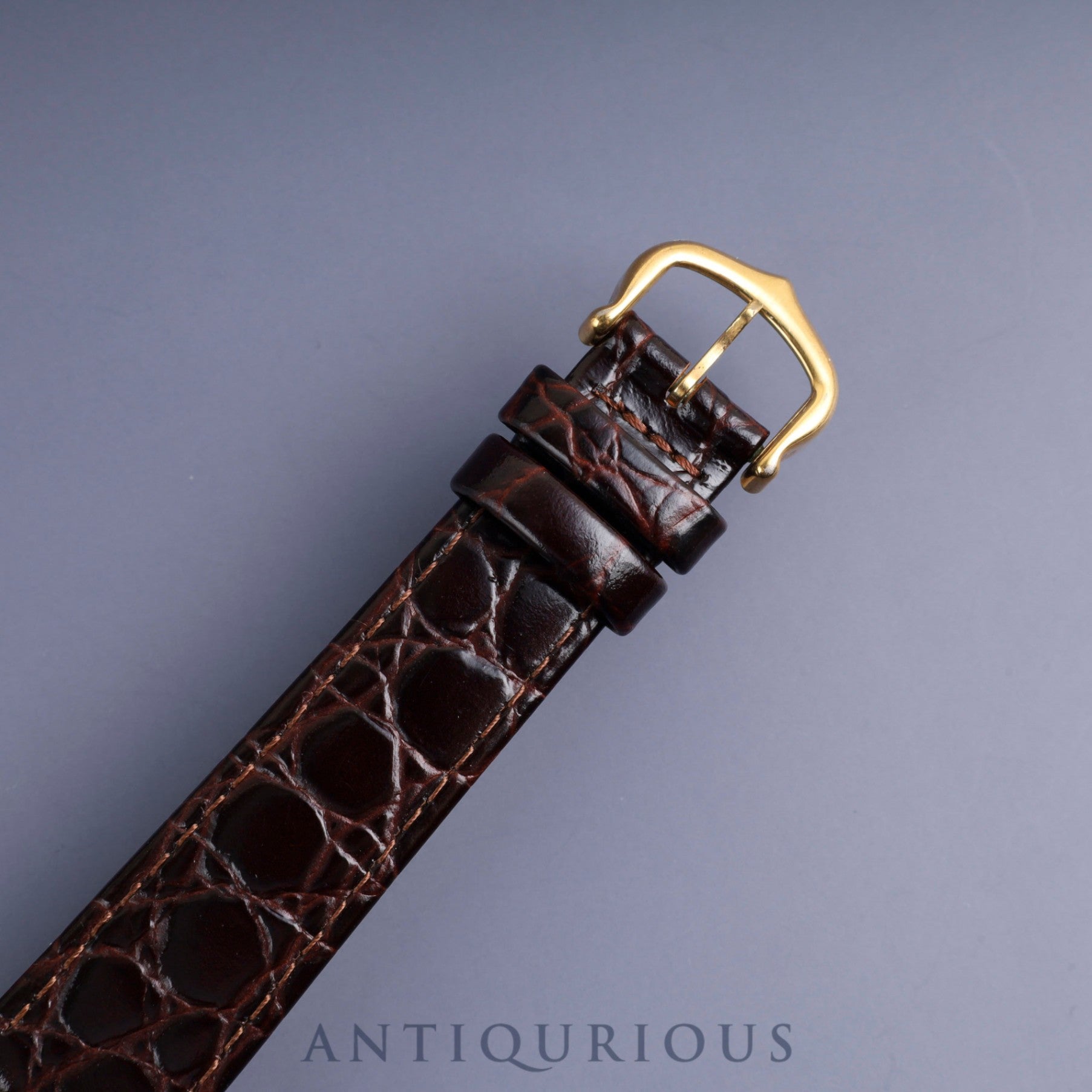 Cartier Must Tank LM 590005 Quartz Cal.90 SV925 Leather Genuine Buckle (GP) Front Trinity Dial Overhauled