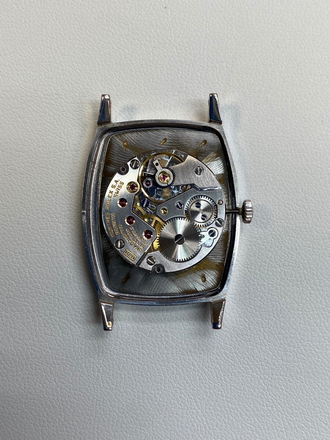 Rolex Cellini 3807 Manual winding Cal.1601 750 Leather Genuine buckle (SS) Blue gradient dial No. 69 (1980) Overhauled