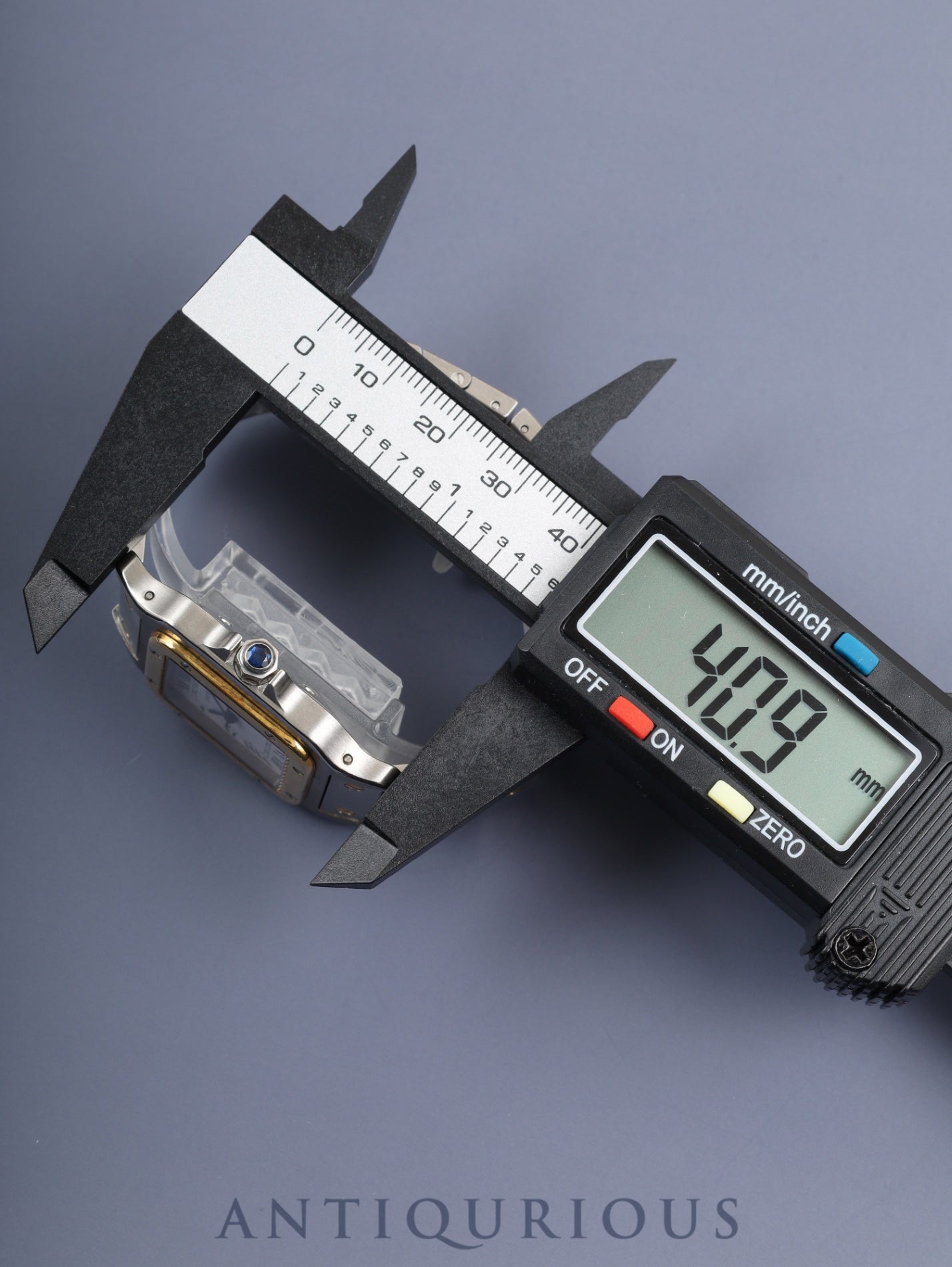 Cartier Santos Galbee LM 81036288/2961 Automatic Caliber 2671 Stainless Steel/Yellow Gold White Roman Dial Overhauled