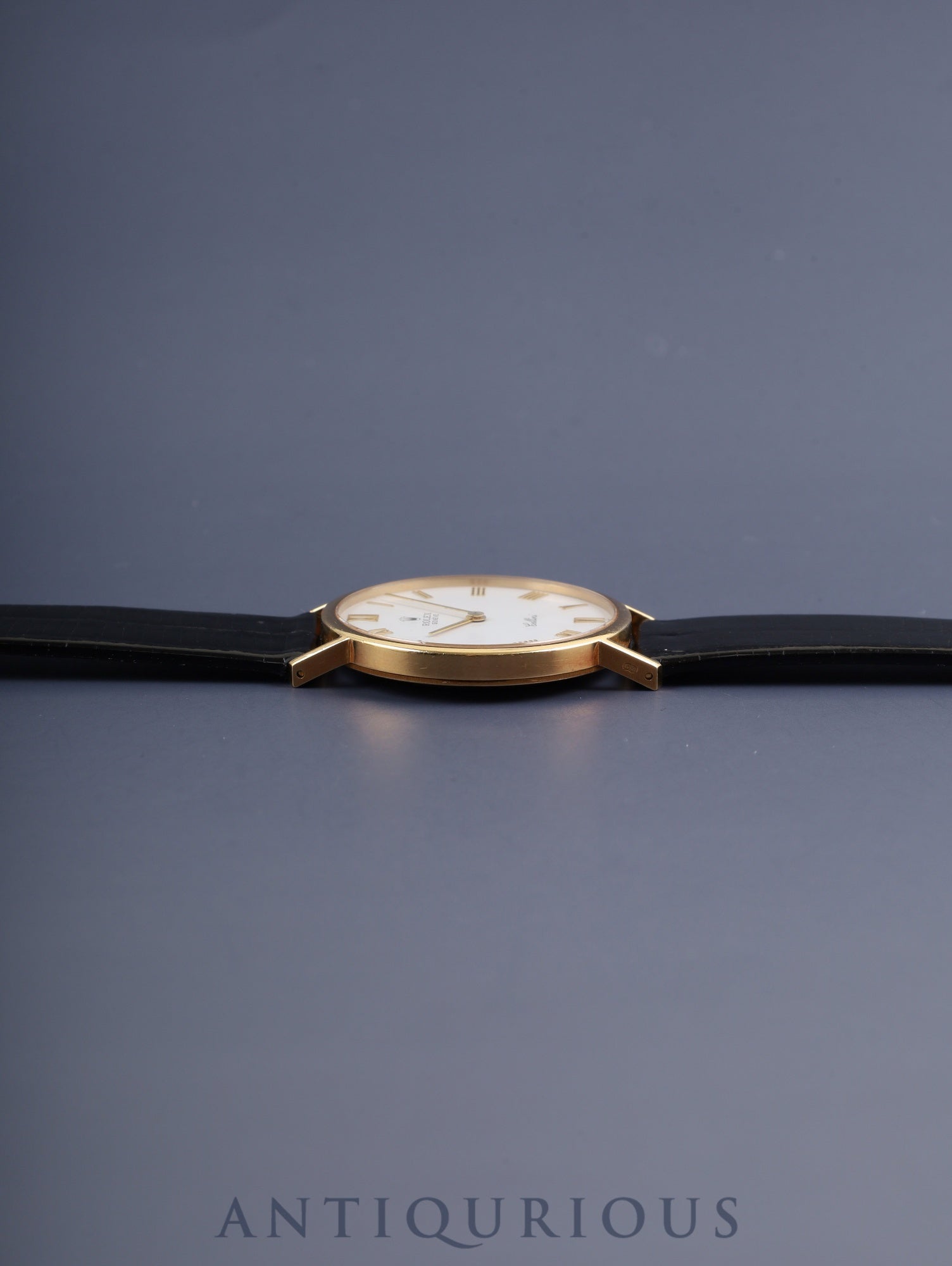 ロレックス チェリーニ 5112 手巻き Cal.1601 750 革 純正尾錠(GP) ホワイト文字盤 L番台(1989年~1990年)オーバーホール済み