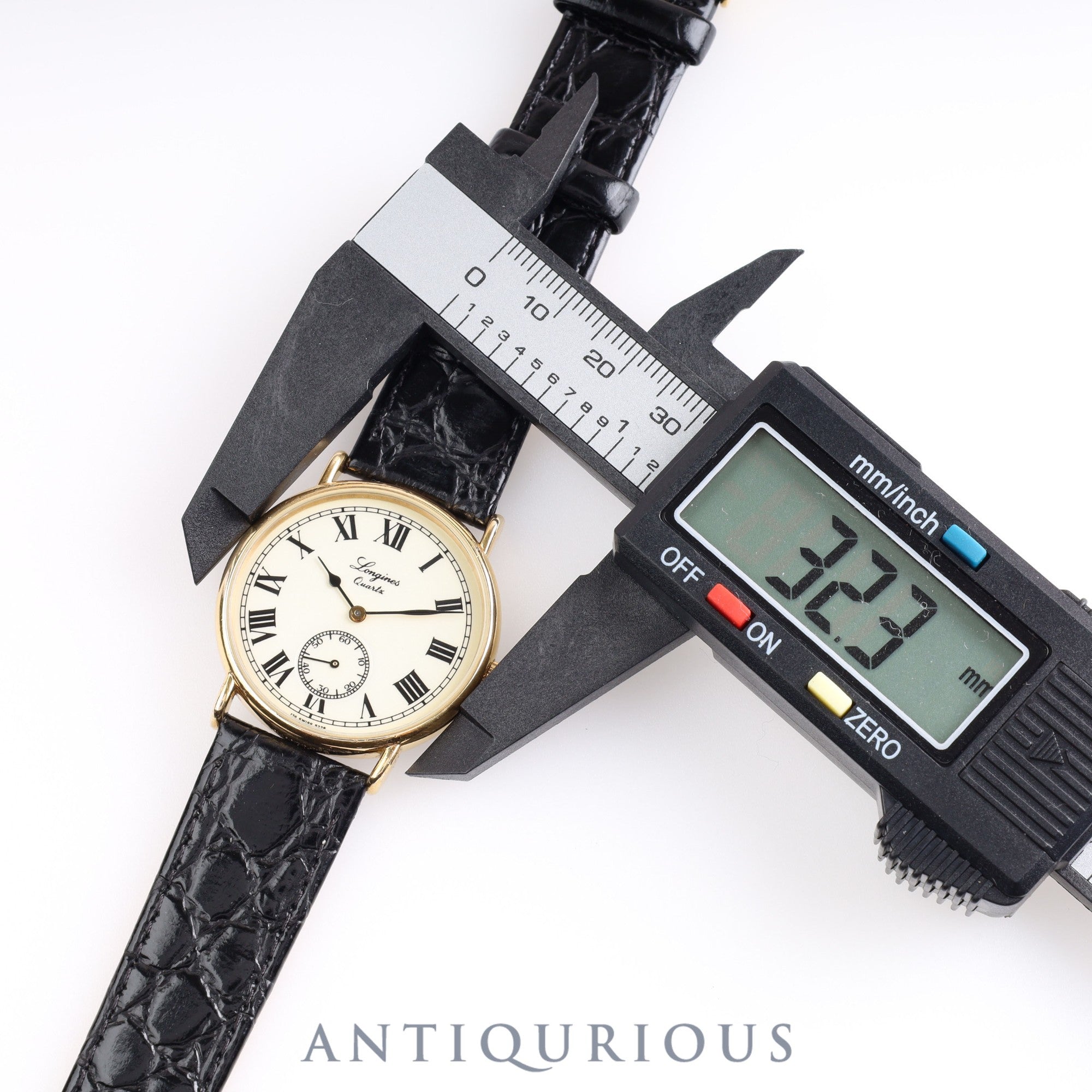 Longines Charleston 5228 Quartz Cal.L176.2 SS/GP Leather Ivory Dial