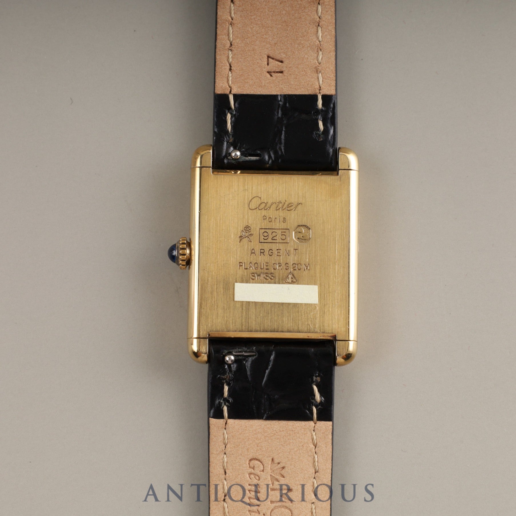 Cartier Must Tank LM Manual winding SV925 Genuine buckle Ivory Roman dial Overhauled
