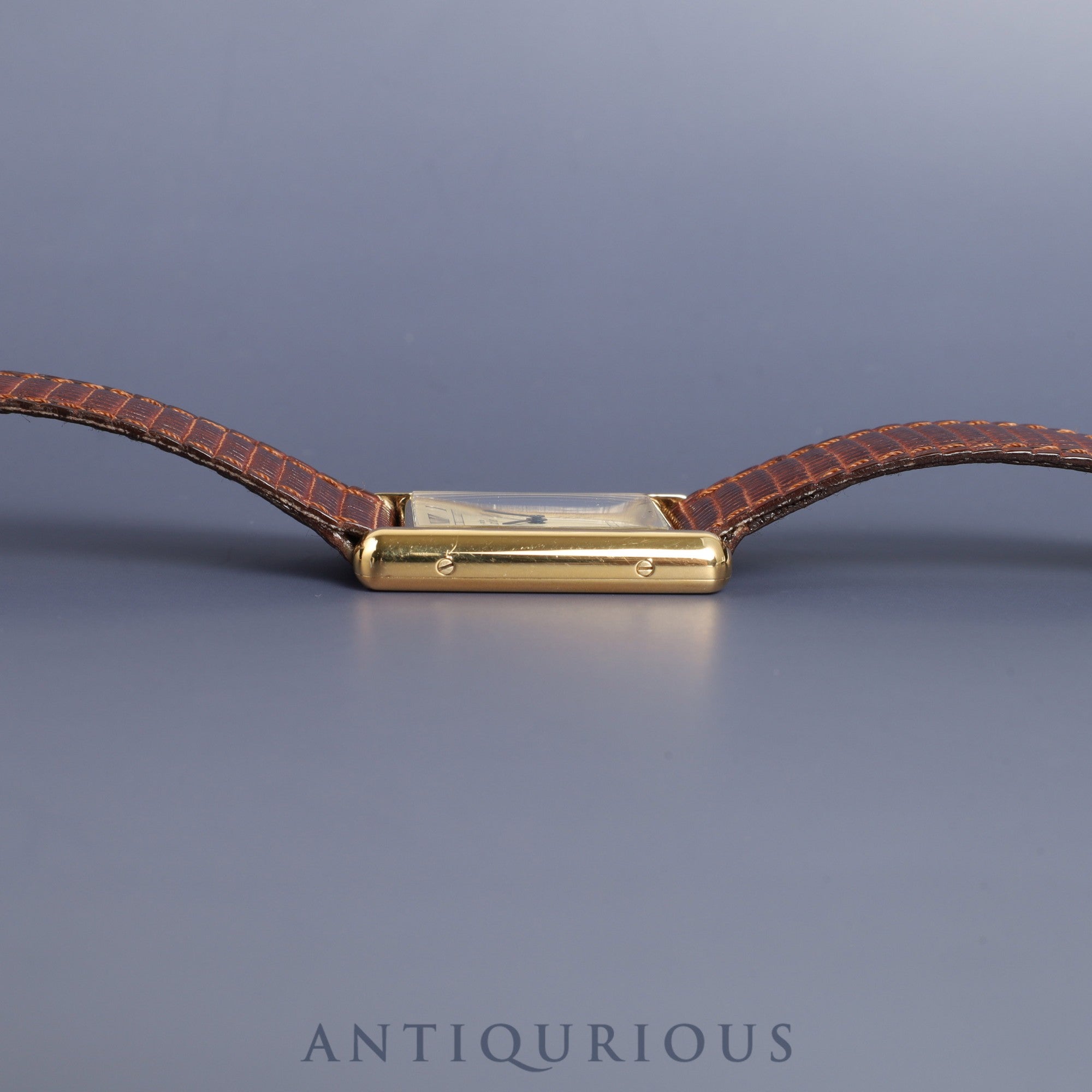 Cartier Must Tank LM 6 81006 Quartz SV925 Genuine leather strap Genuine buckle (GP) Ivory Roman dial Overhauled
