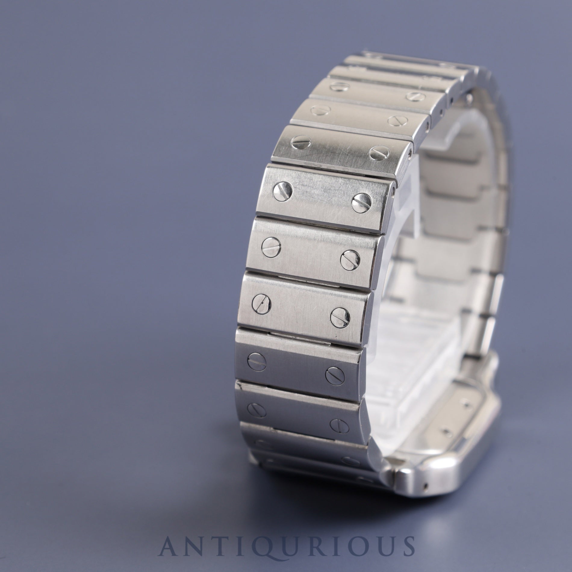 カルティエ サントス ガルベ LM 2319 自動巻き SS SS ギョーシェシルバーローマン文字盤 オーバーホール済み