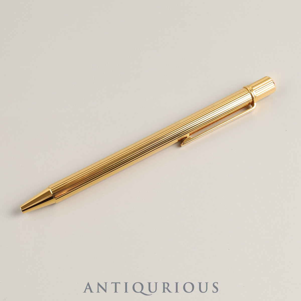 Cartier Trinity Ballpoint Pen GP Twist Type Blue Ink Box *Refill replaced with new one by Cartier