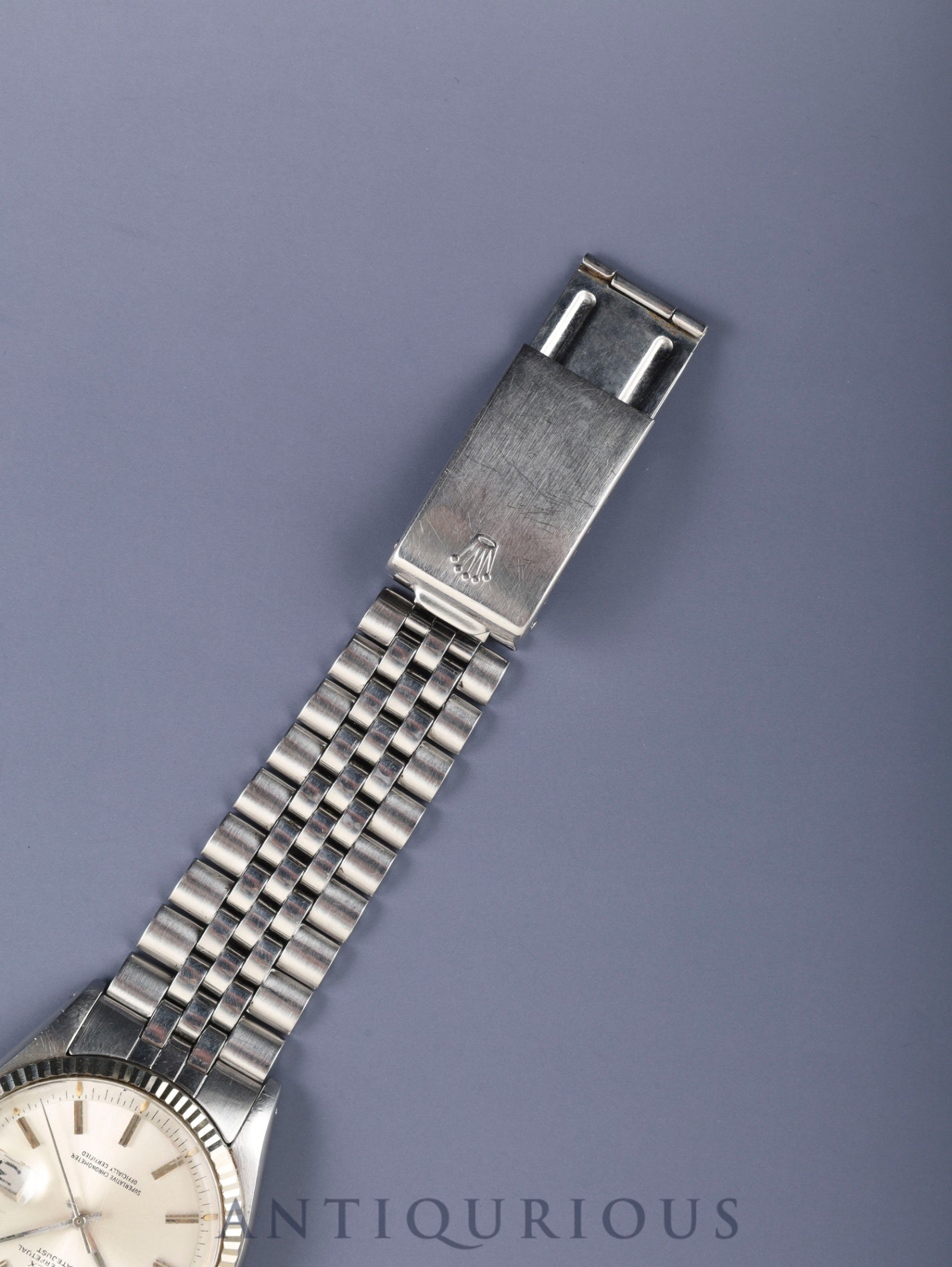 Rolex Datejust 1601 Automatic Caliber 1570 Stainless Steel/White Gold Stainless Steel Silver Dial No. 36 (1972) Overhauled