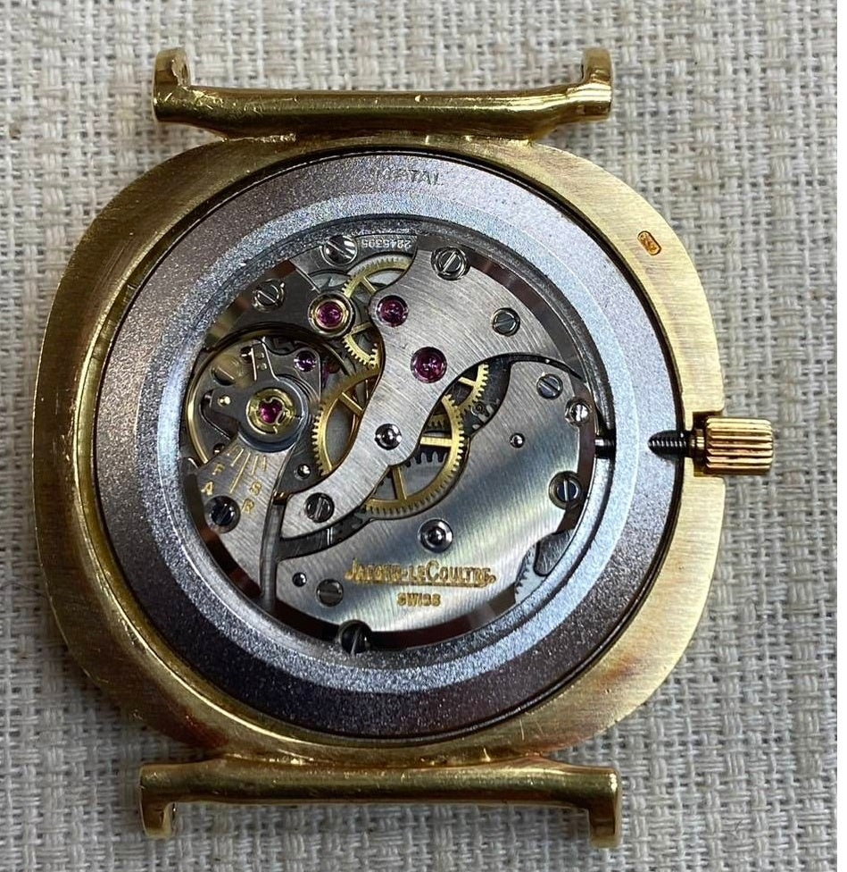 Jaeger-LeCoultre Cushion 9132 21 Manual Winding 750YG Case Tiger's Eye Dial Overhauled