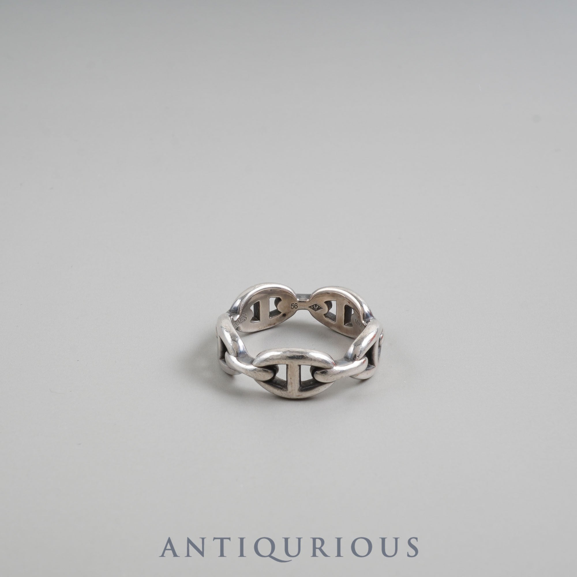 Hermes Ring Chaine d'Ancre Anchaine #56 SV925 Box