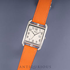 エルメス ケープコッド CC2.710 クォーツ SS 純正革ベルト(□L刻:2008年、使用感あり) 純正Dバックル(SS) シルバー文字盤 オーバーホール済み