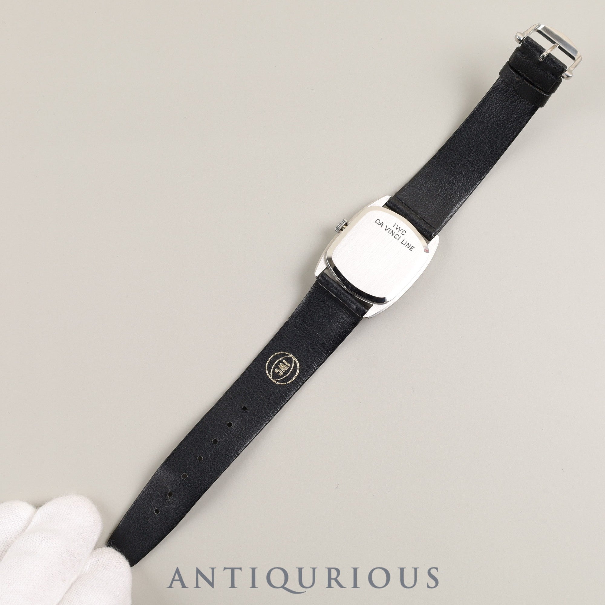 IWC ダヴィンチライン 手巻き SS 純正革ベルト 純正尾錠(SS)ブラック文字盤 オーバーホール済みアイダブリュシー