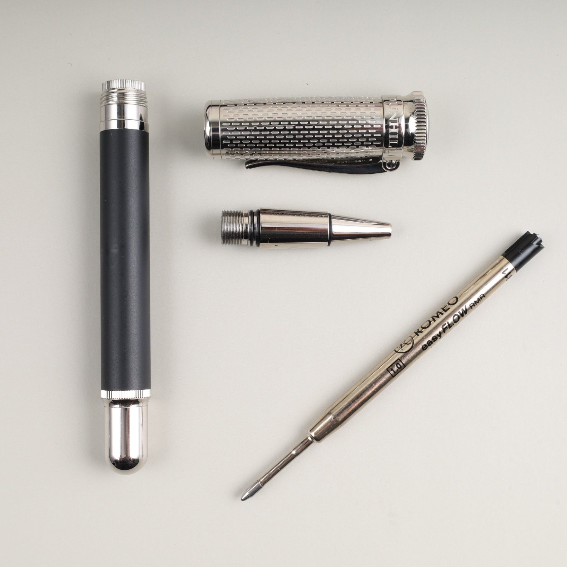 Dunhill Sentryman Torque Roller Ballpoint Pen, Box, Purchase Certificate (2023), Unused Genuine Refill