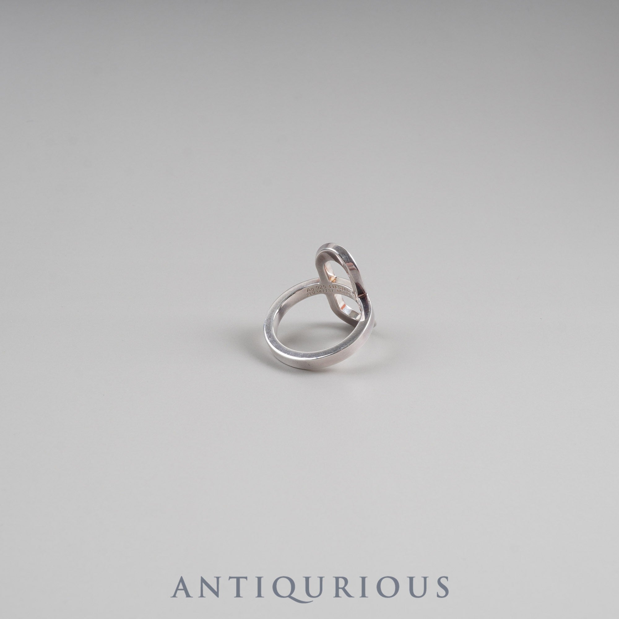 Hermes Ever Chaine d'Ancre PM Ring, Sterling Silver, #53, Box, 21 Years Engraved