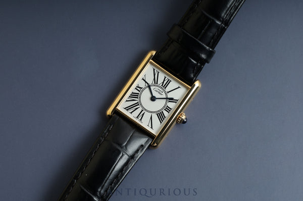Cartier Must Tank LM QZ Opalan Dial New Finish Complete Service