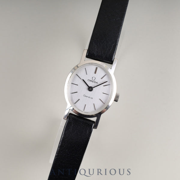 オメガ ジュネーブ 5110411 手巻き SS 純正革ベルト 純正尾錠(SS) シルバー文字盤 オーバーホール済み
