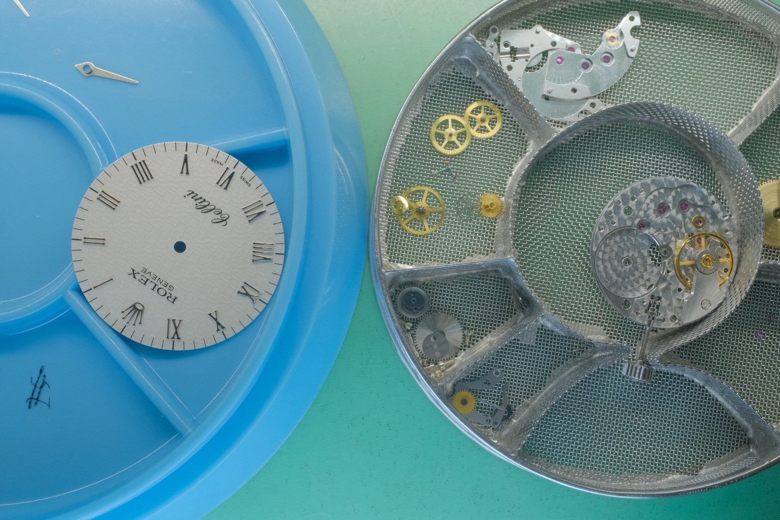 ロレックス チェリーニ 5115 手巻き Cal.1602 750 革 純正尾錠(750) 彫りコンピューター文字盤 冊子 保証書(2004年)純正ベルト オーバーホール済み