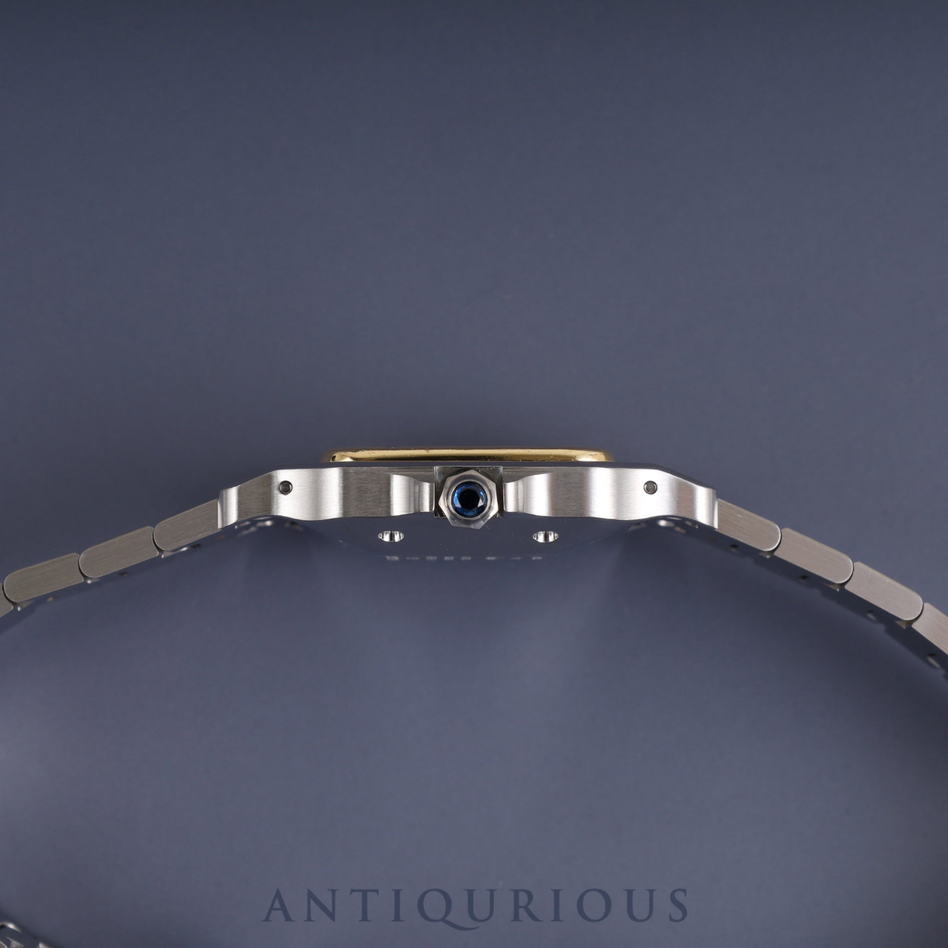 Cartier Santos Galbee LM 1553 Automatic Caliber - Stainless Steel/Yellow Gold with White Dial. Completely serviced at a Cartier boutique. New bracelet replaced.