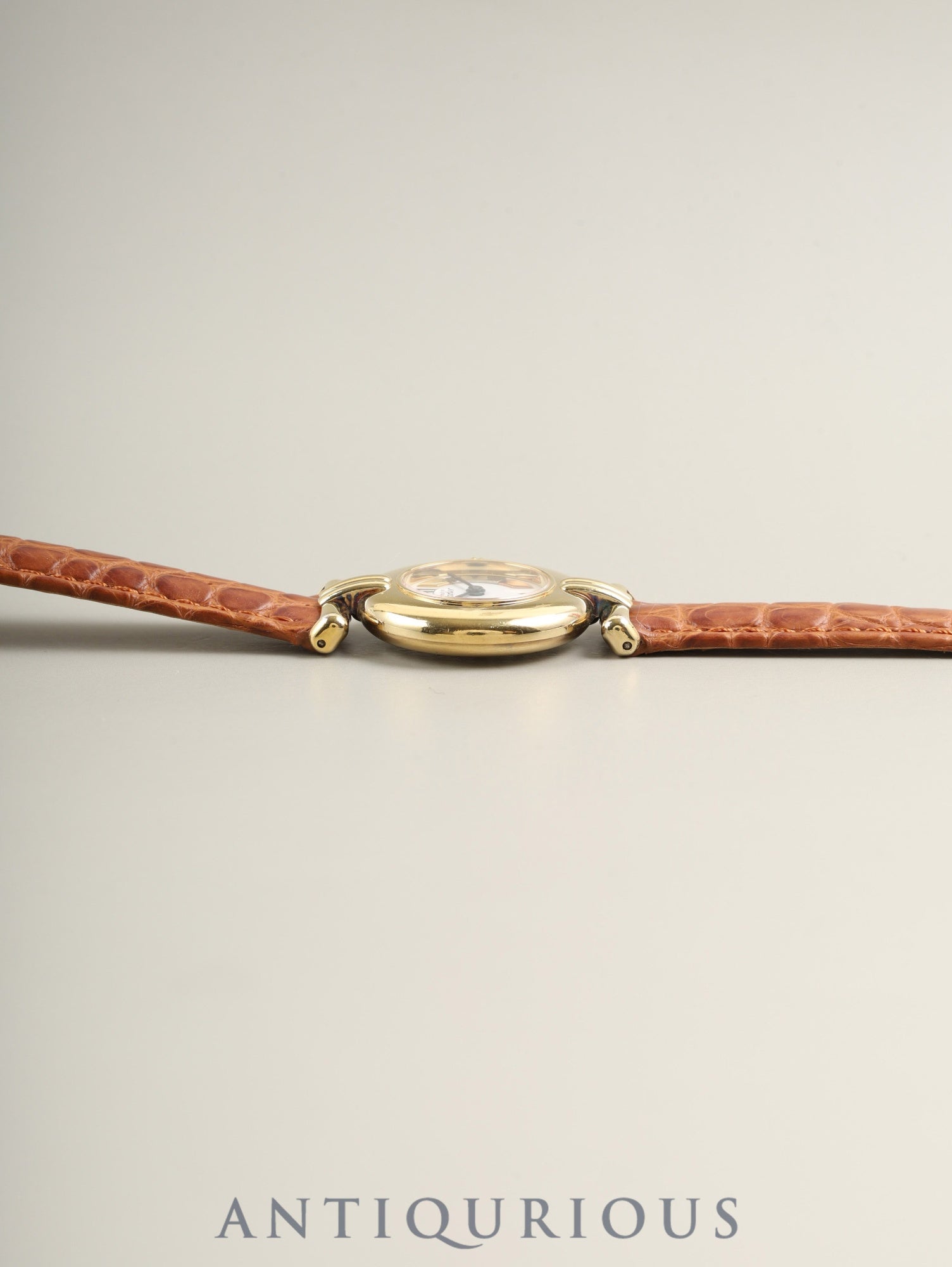 カルティエ マストコリゼ W1006654 / 590002 クォーツ SV925 革 純正Dバックル(GP) サイドトリニティ文字盤 オーバーホール済み