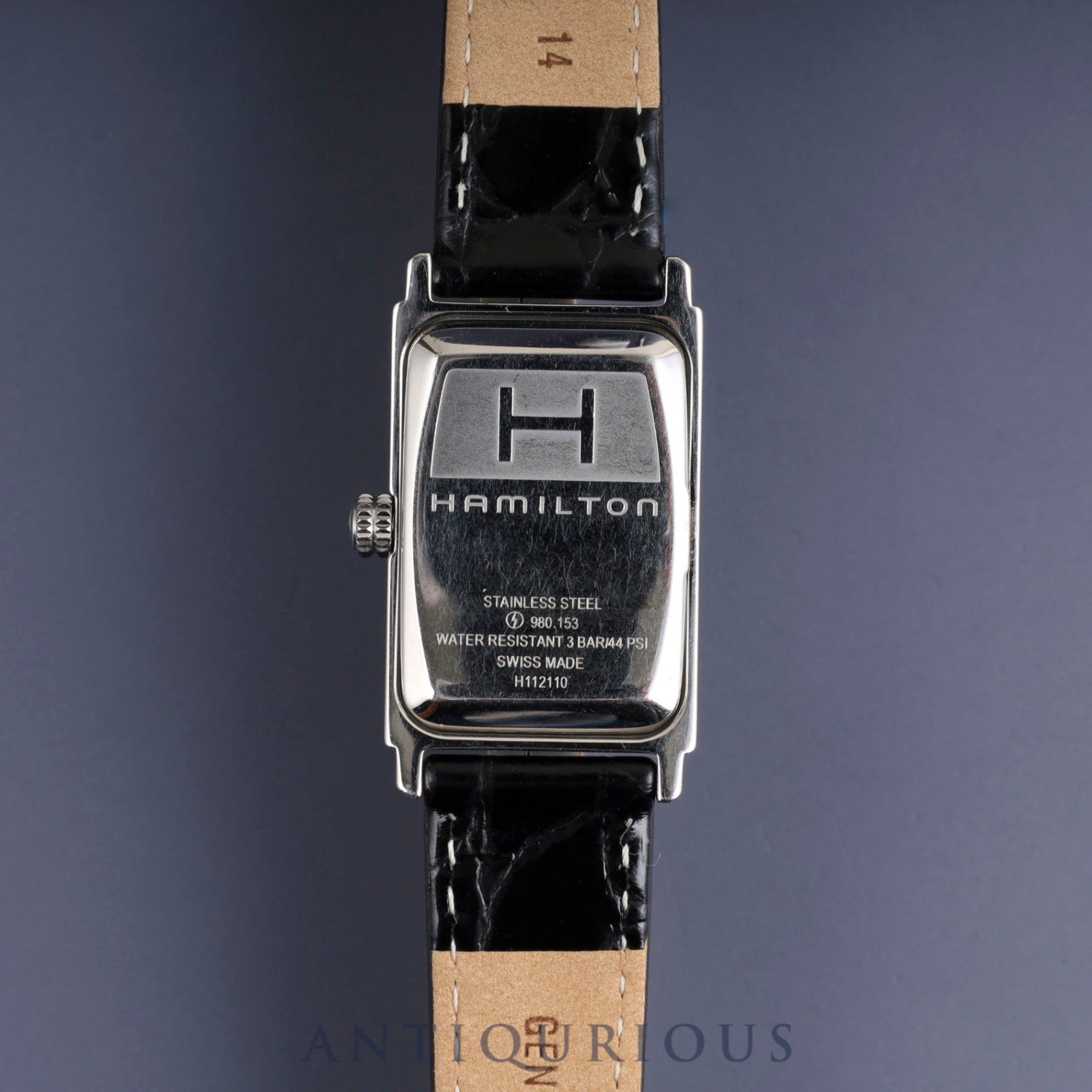 Hamilton Ardmore H112110 / 980.153 Quartz Cal.980.153 SS Leather Third party buckle (SS) Silver dial Overhauled