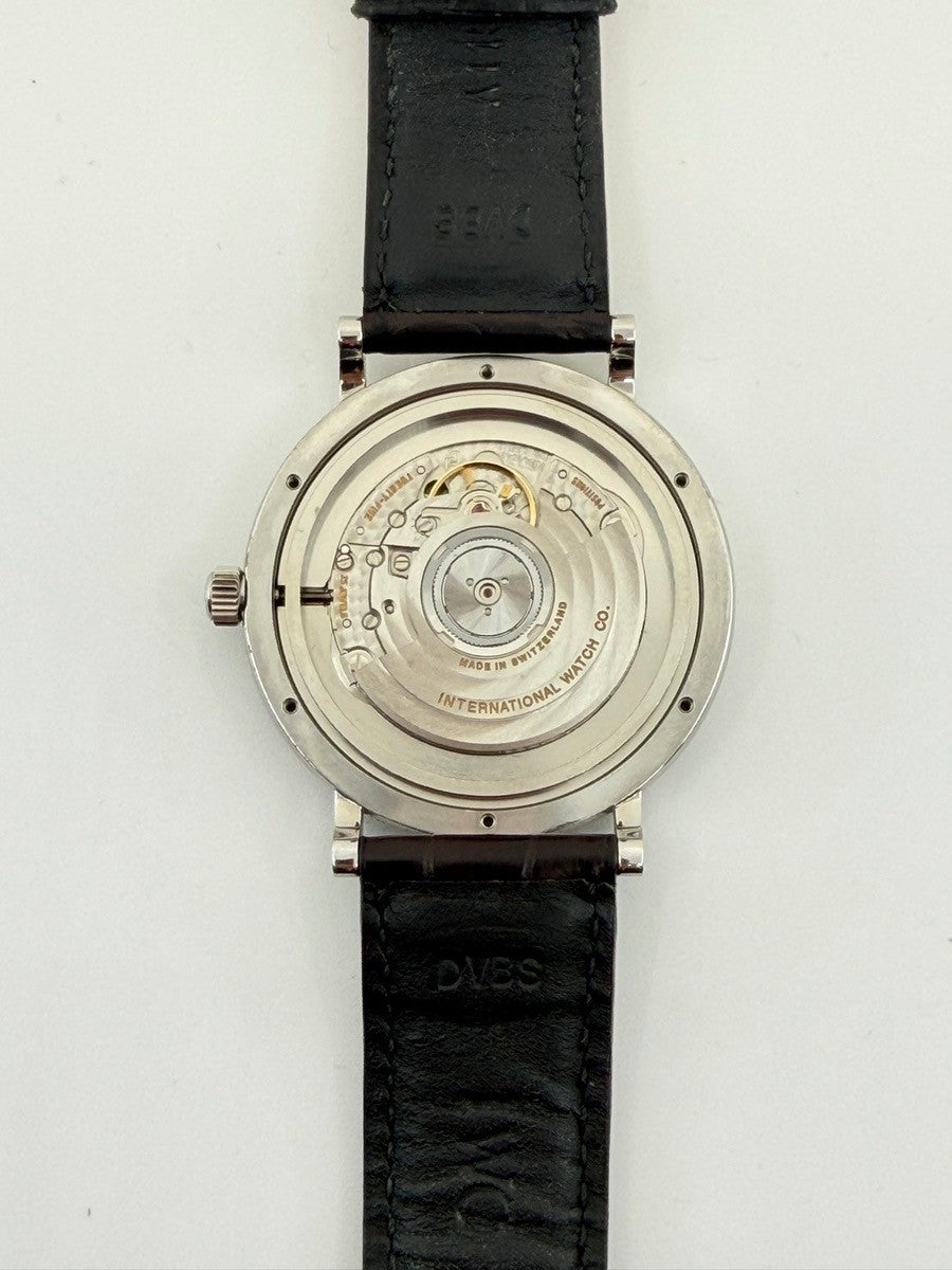 アイダブリュシー ポートフィノ IW356501 自動巻き Cal.C35111 SS 革 純正尾錠(SS)シルバー文字盤 純正革ベルト オーバーホール済み