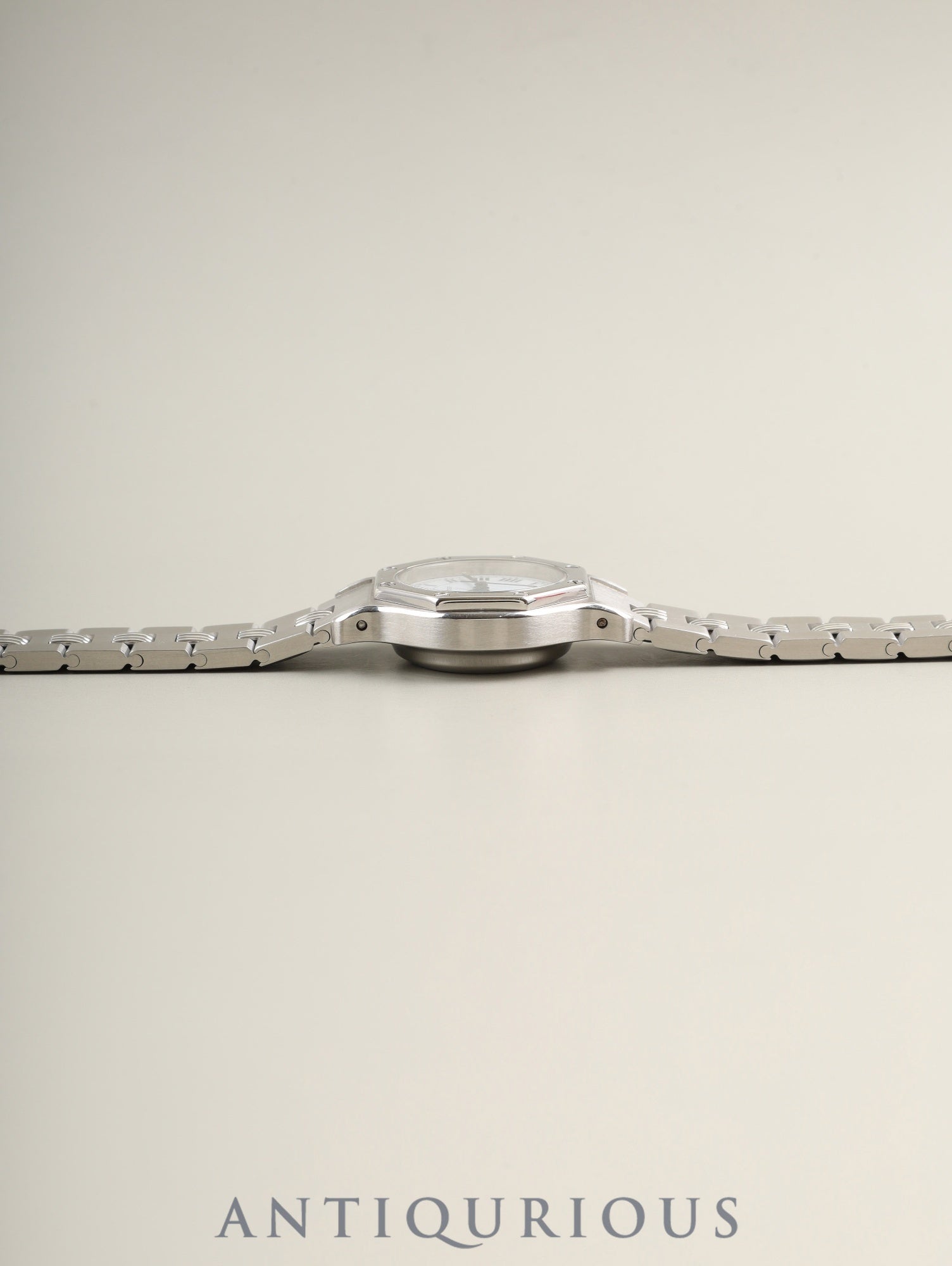 カルティエ サントス オクタゴン SM 0906 自動巻き Cal.ETA2670 SS SS ホワイトローマン文字盤 オーバーホール済み